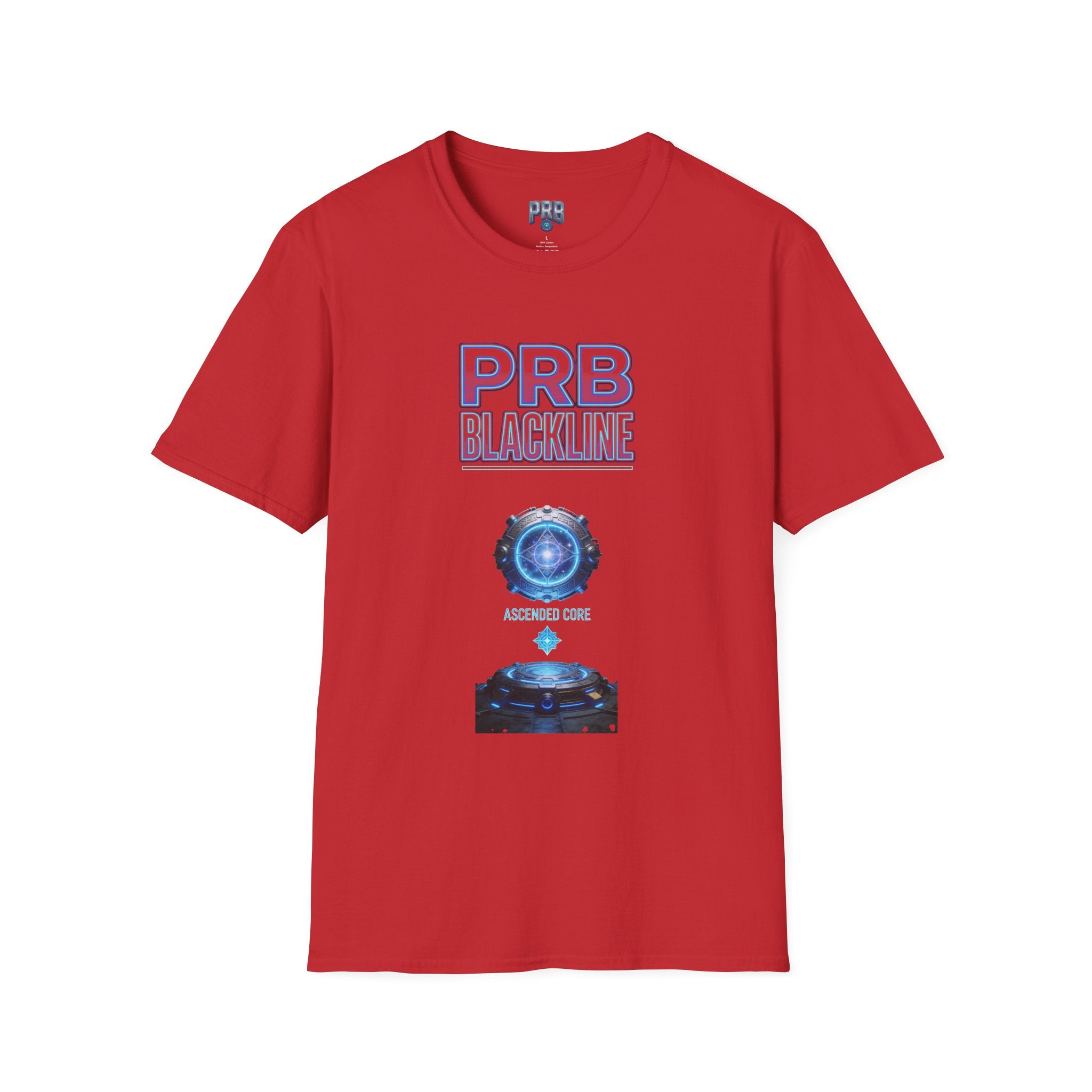 PRB Blackline Futuristic DJ Tee — Electronic Music Graphic T-Shirt by Power Runs Black