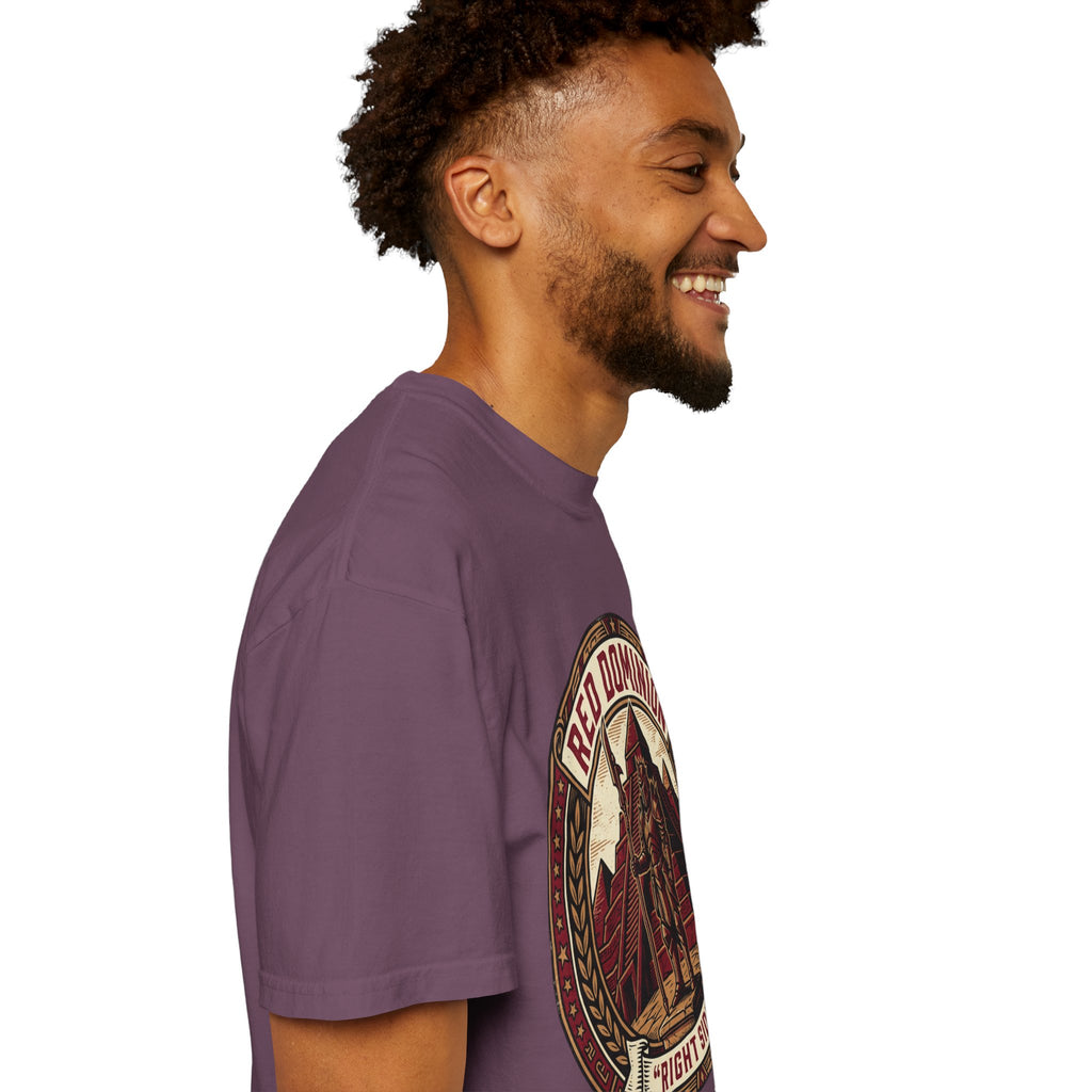 Power Runs Black PRB Red Dominion 'Right Side' Graphic T-Shirt by Power Runs Black
