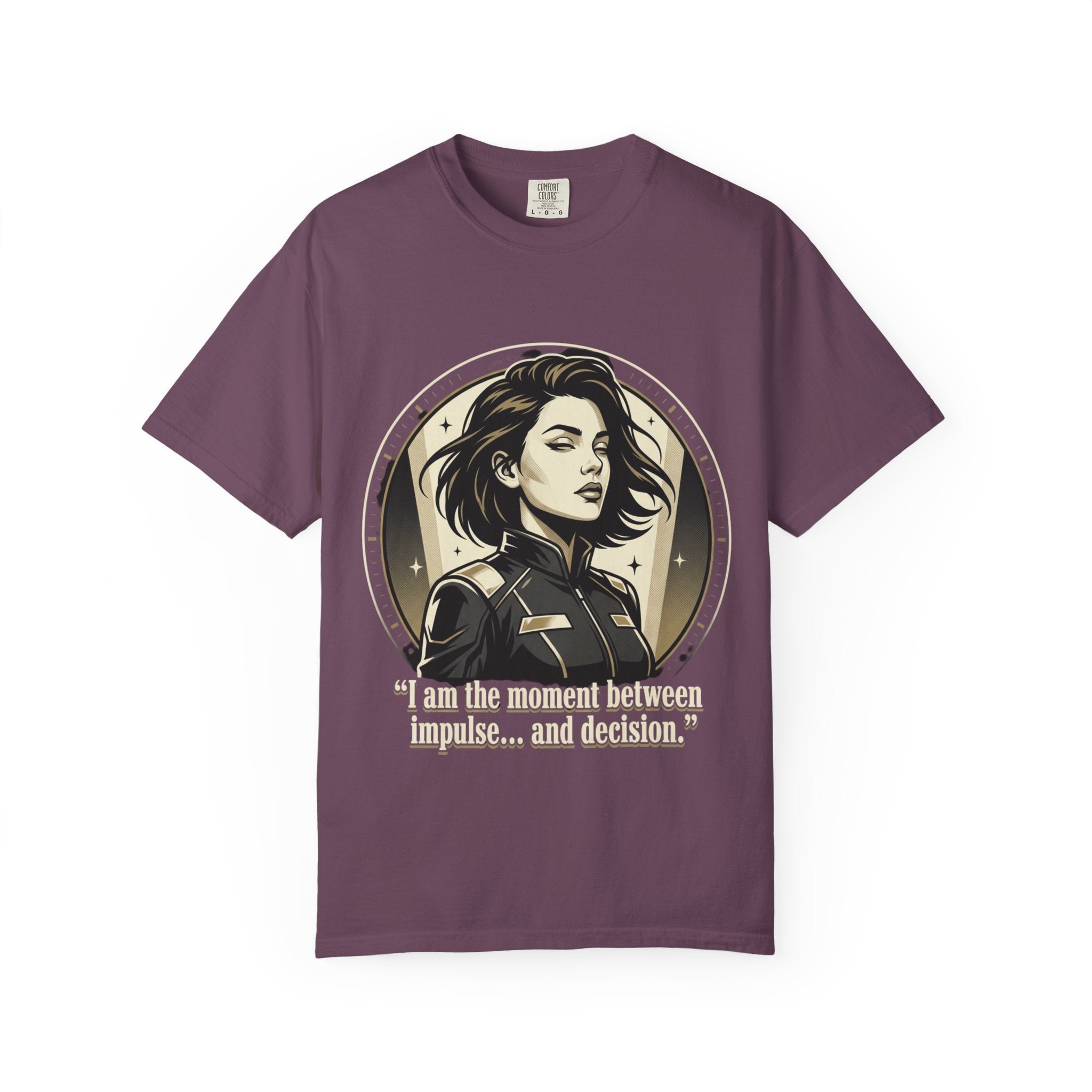 Power Runs Black Retro Space Captain Portrait T-Shirt — 'Fearless Commander' Graphic Tee by Power Runs Black