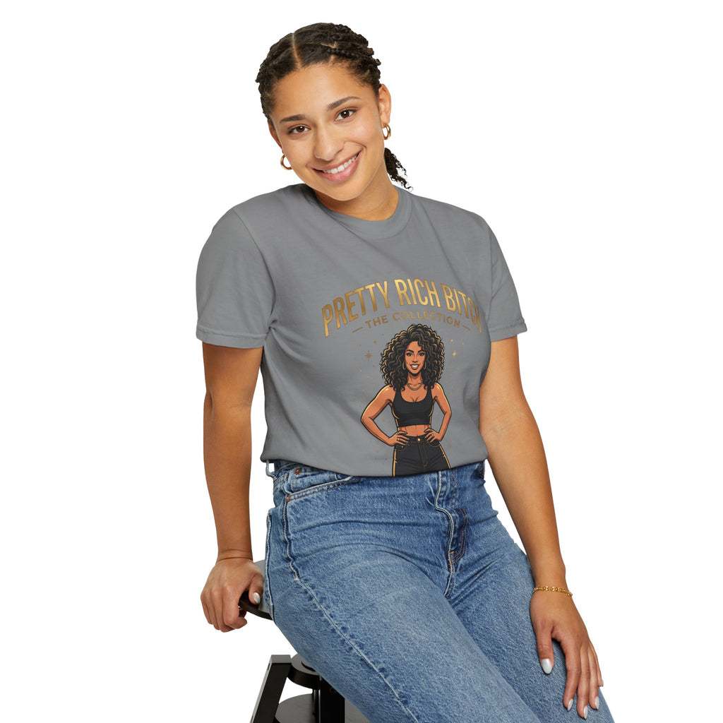Pretty Rich Bitch The Collection by PRB T-Shirt — Empowered Black Woman Graphic Tee by Power Runs Black