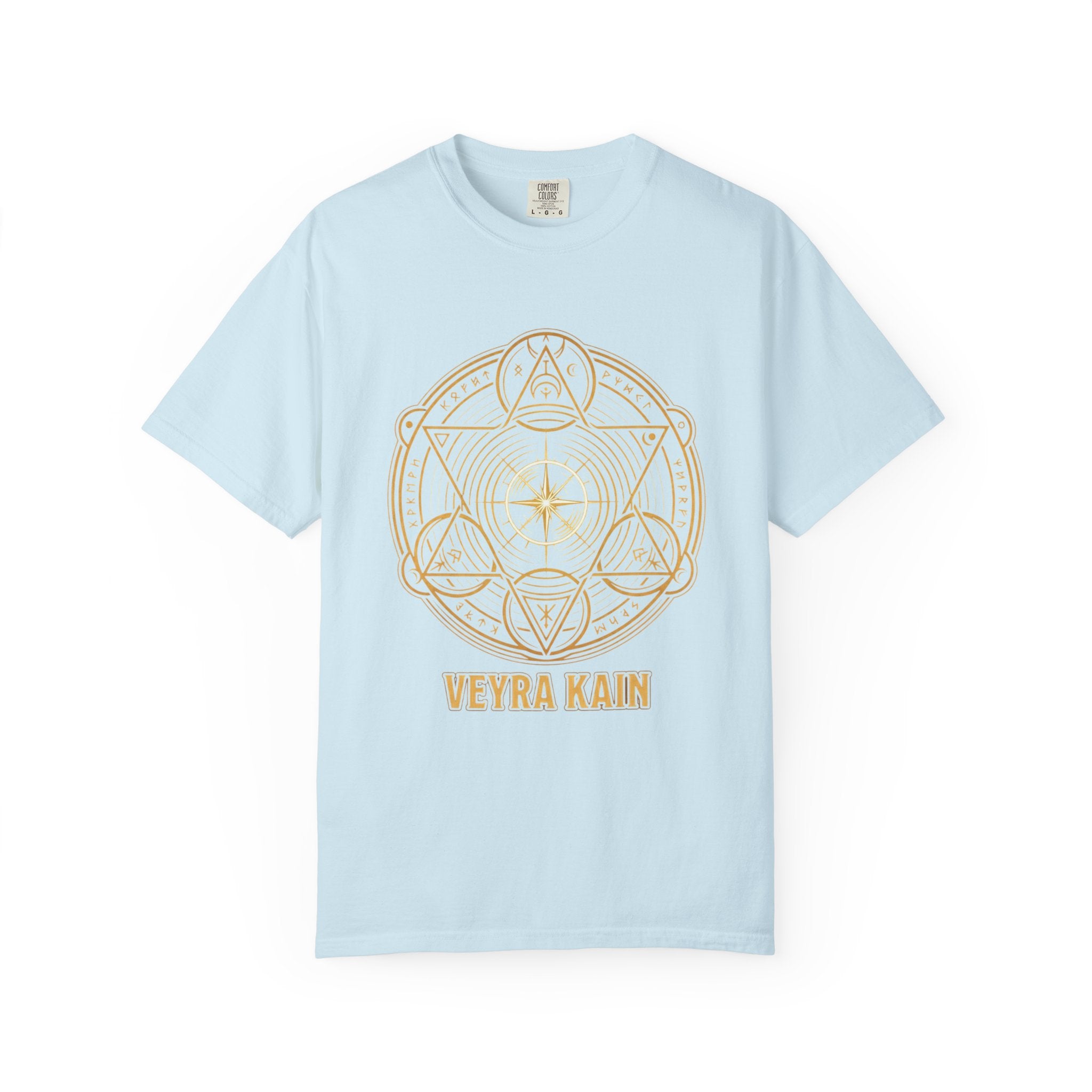 Power Runs Black PRB — Veyra Kain Geometric Sigil Tee with “Too Much Becomes Ruin” Graphic T-Shirt by Power Runs Black