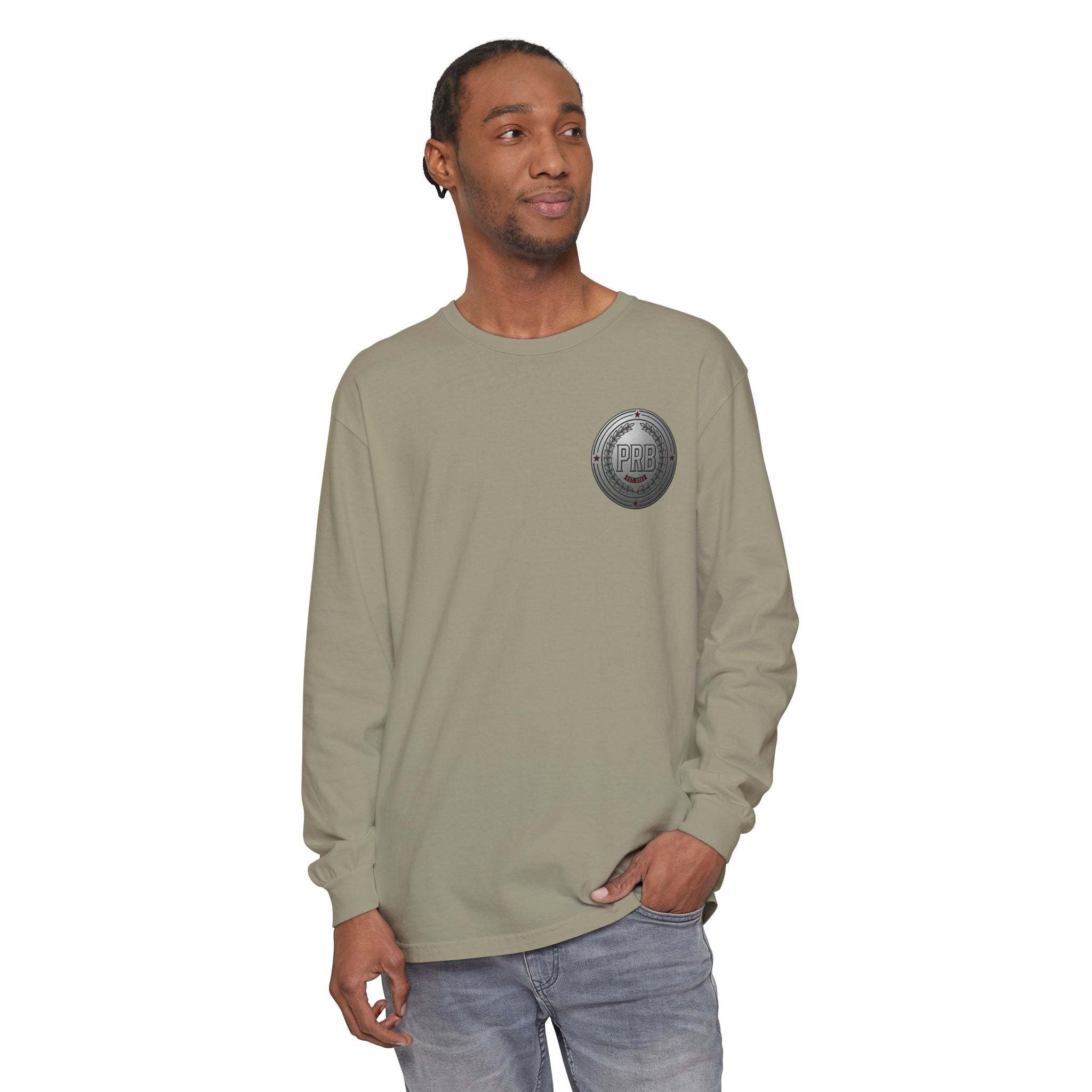 PRB The Starbound Seven graphic long sleeve shirt | cosmic superhero poster by Power Runs Black