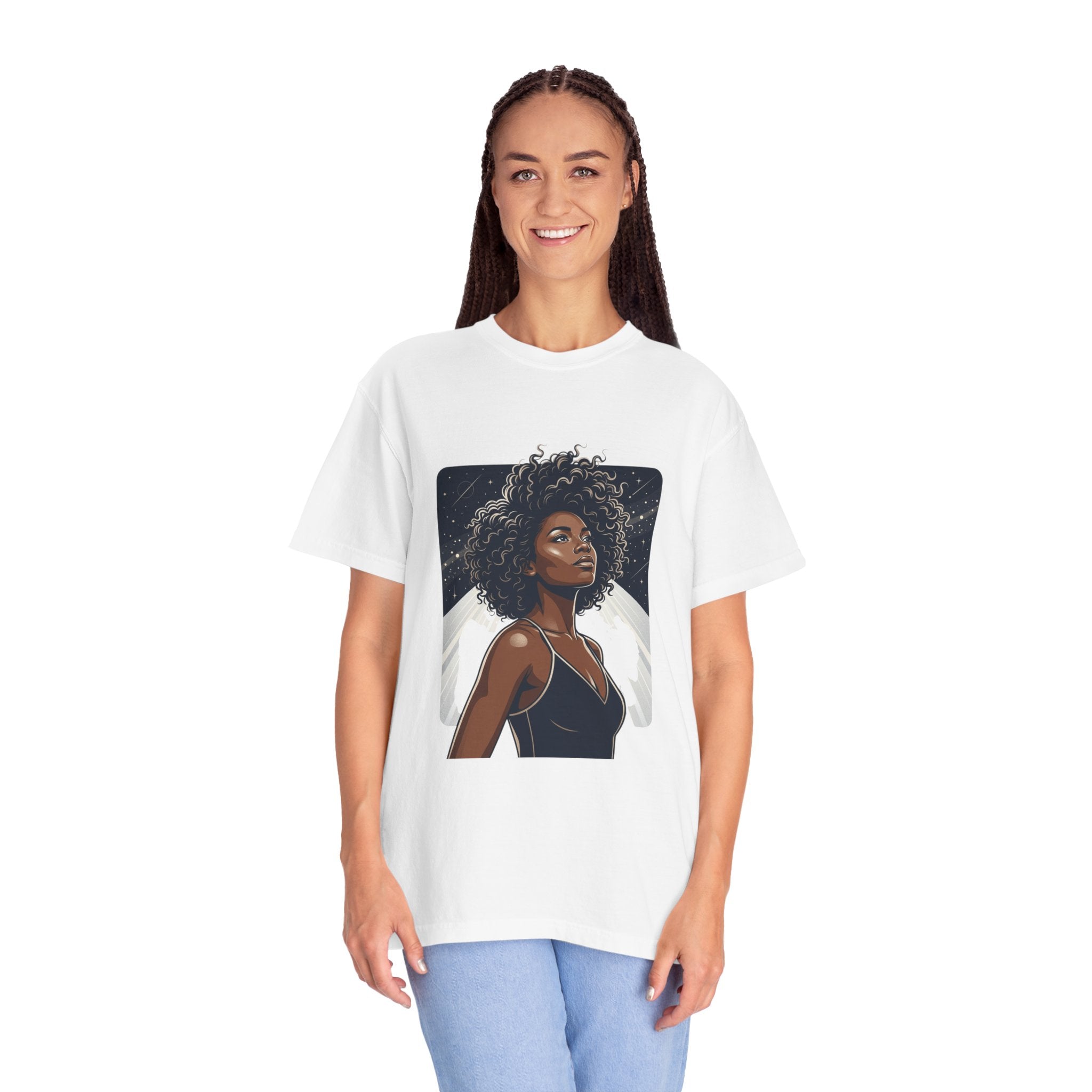 Pretty Rich Bitch The Collection by PRB T-Shirt — Afro Woman Graphic Tee by Power Runs Black