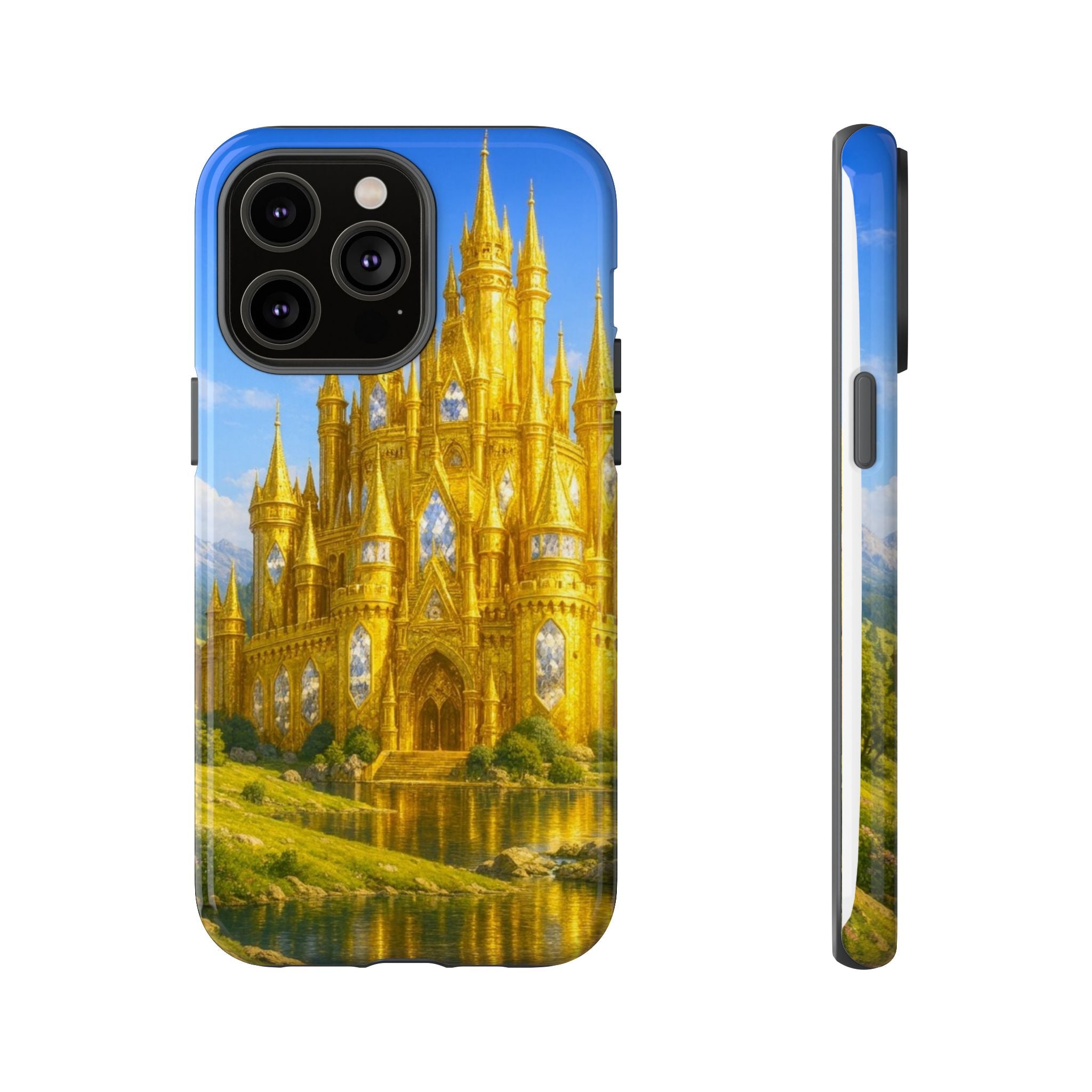 PRB Golden Castle iPhone Case | Fantasy Palace Phone Case by Power Runs Black