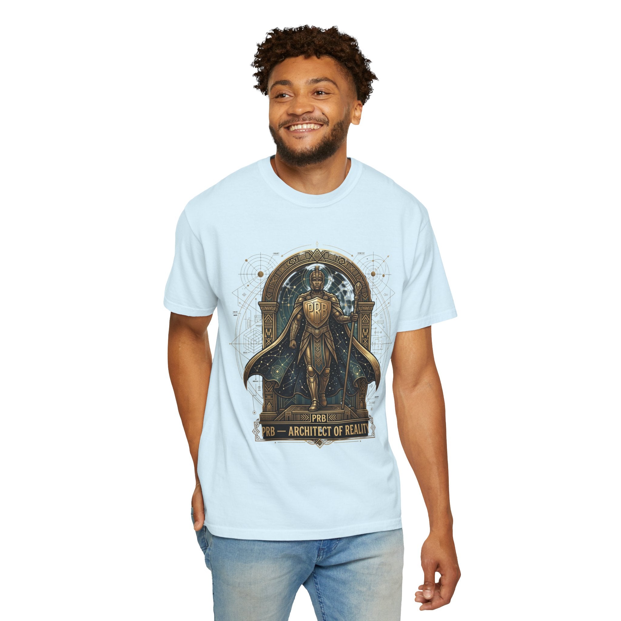 PRB Architect of Reality Graphic T-Shirt | Mythic Archer Illustration Tee by Printify