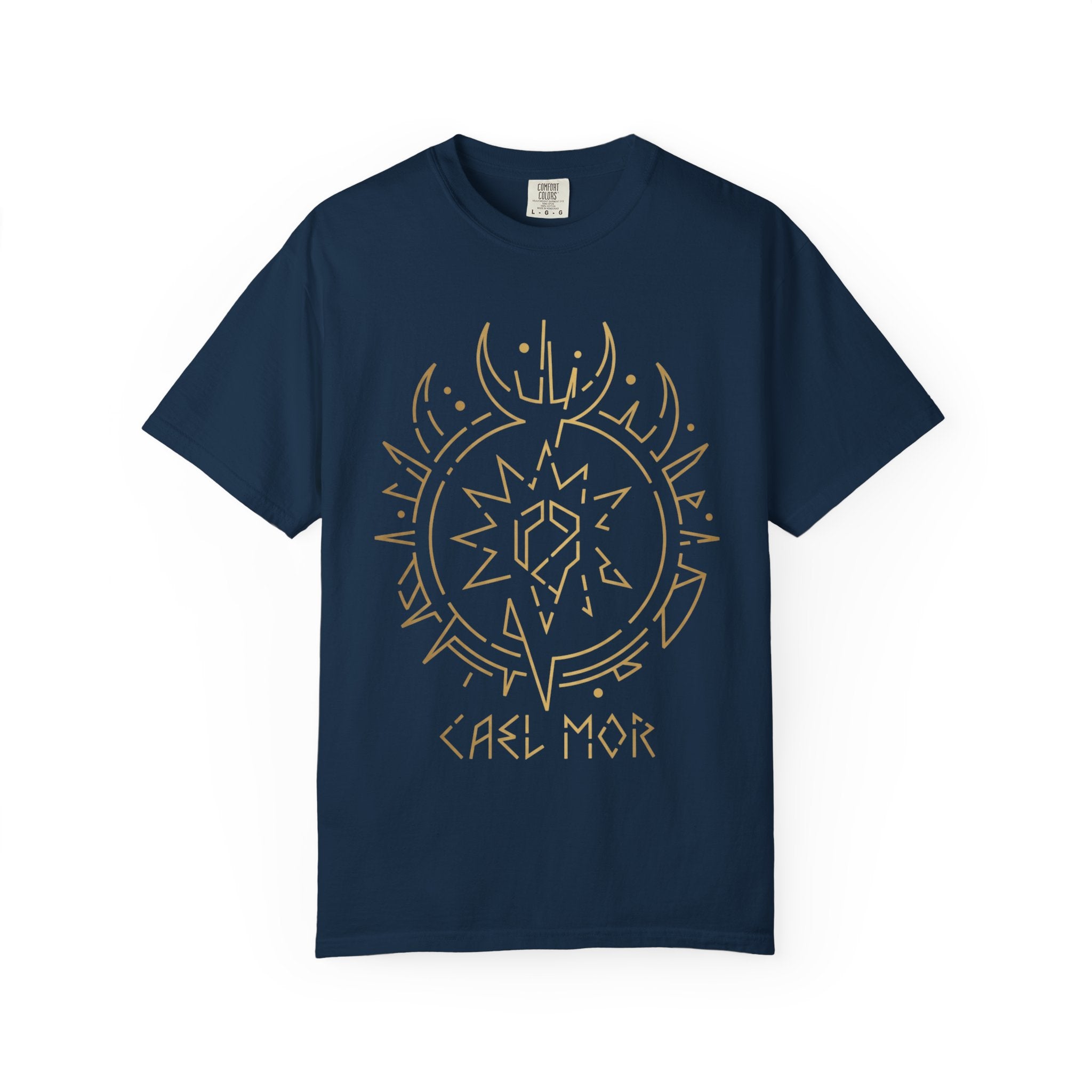 Power Runs Black PRB Cael Mór Symbol T-Shirt — ‘Nothing Connects’ Minimal Graphic Tee by Power Runs Black