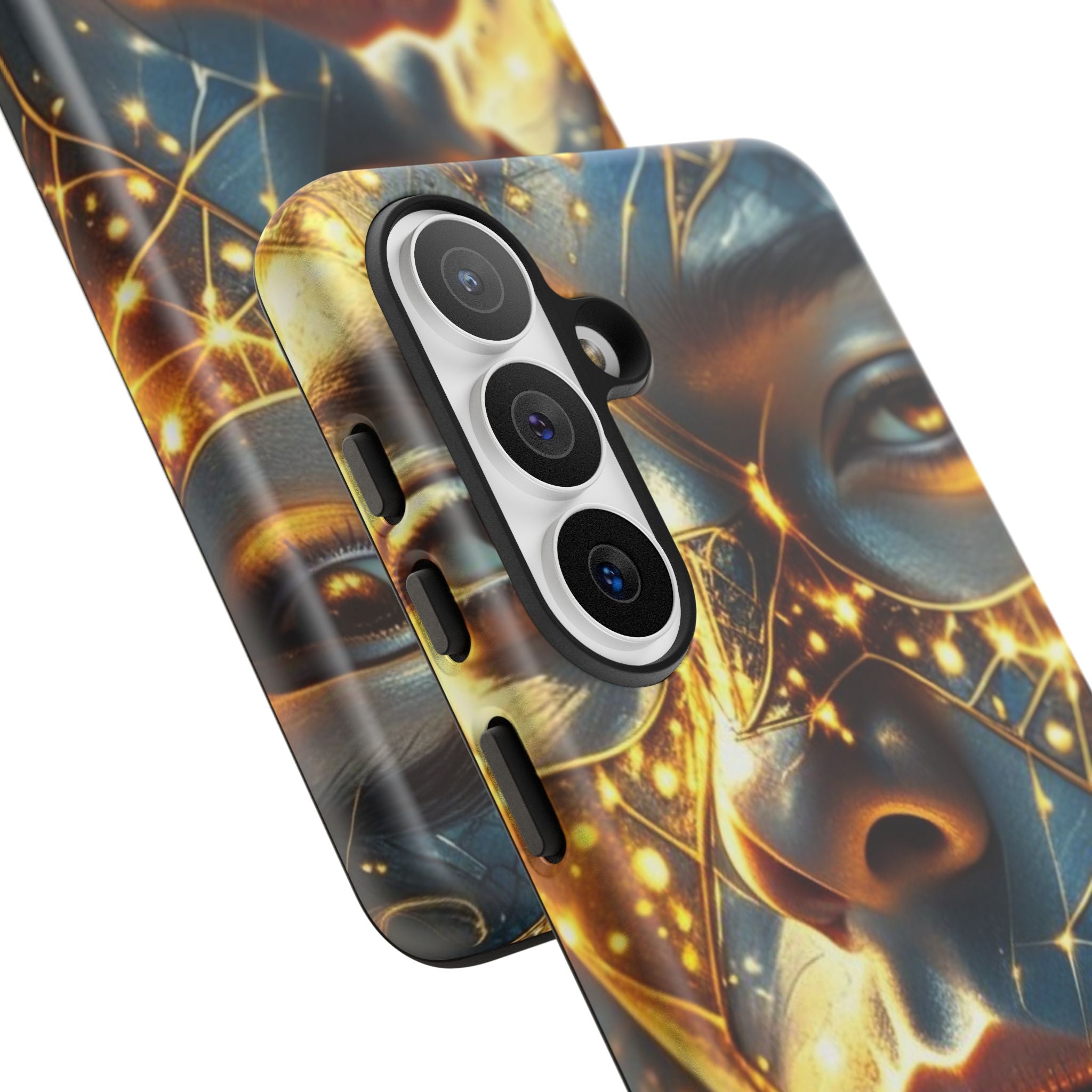 PRB Galactic Portrait Tough Case | Cosmic Face Phone Case, Starry Nebula Design by Printify