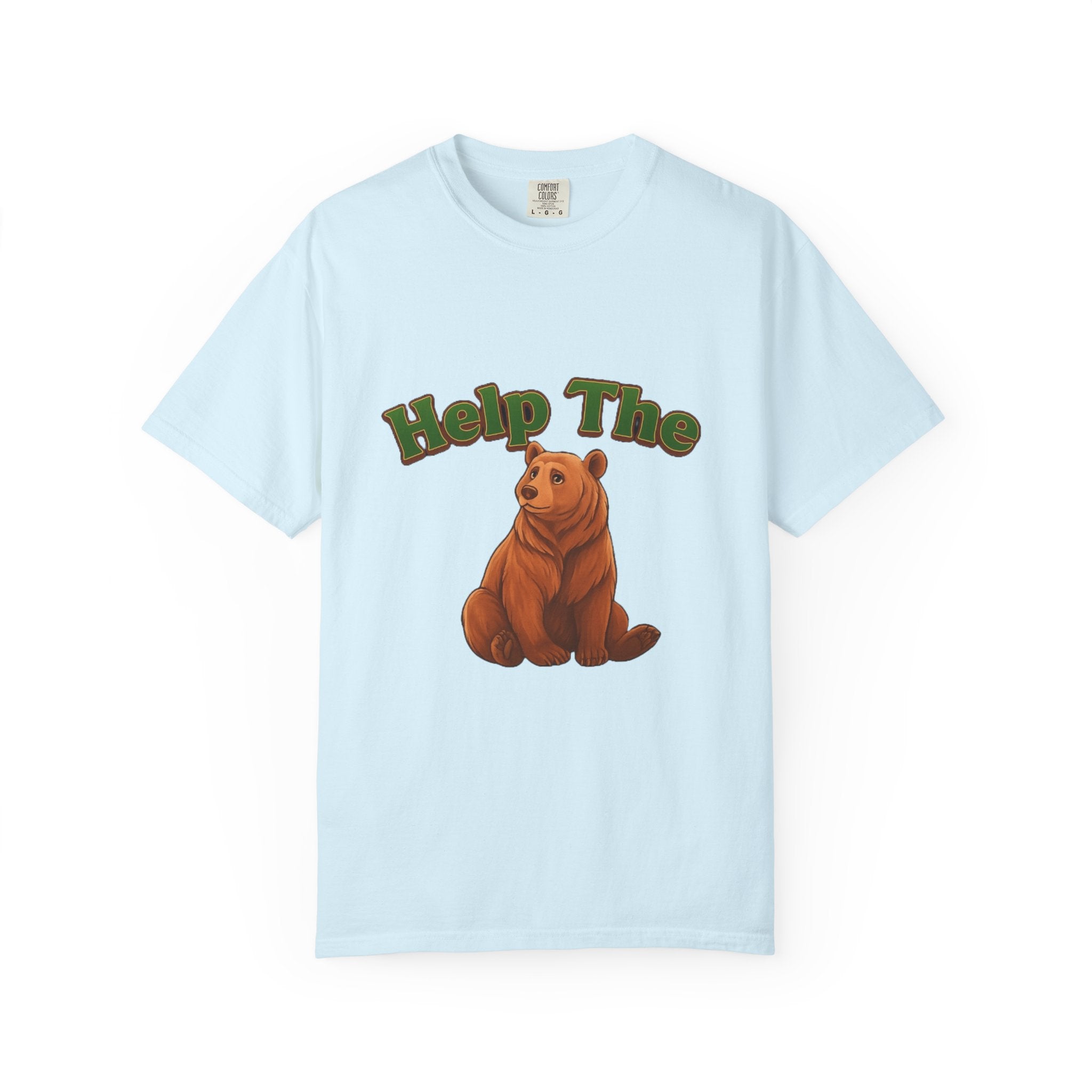PRB Help The Bear T-shirt | Cute Sitting Bear Illustration by Printify