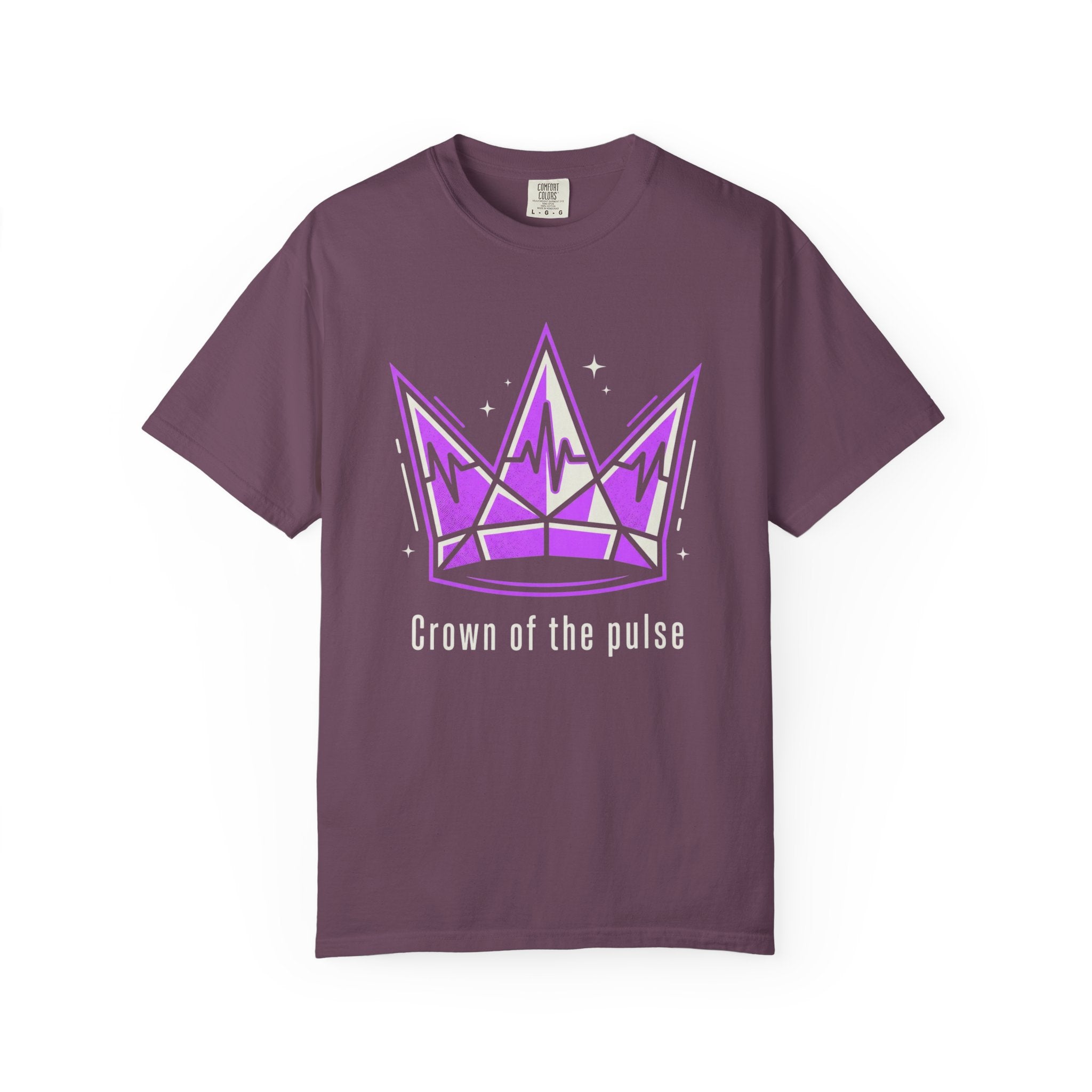 Power Runs Black PRB Crown Graphic T-Shirt — Purple Royal Crown Streetwear Tee by Power Runs Black