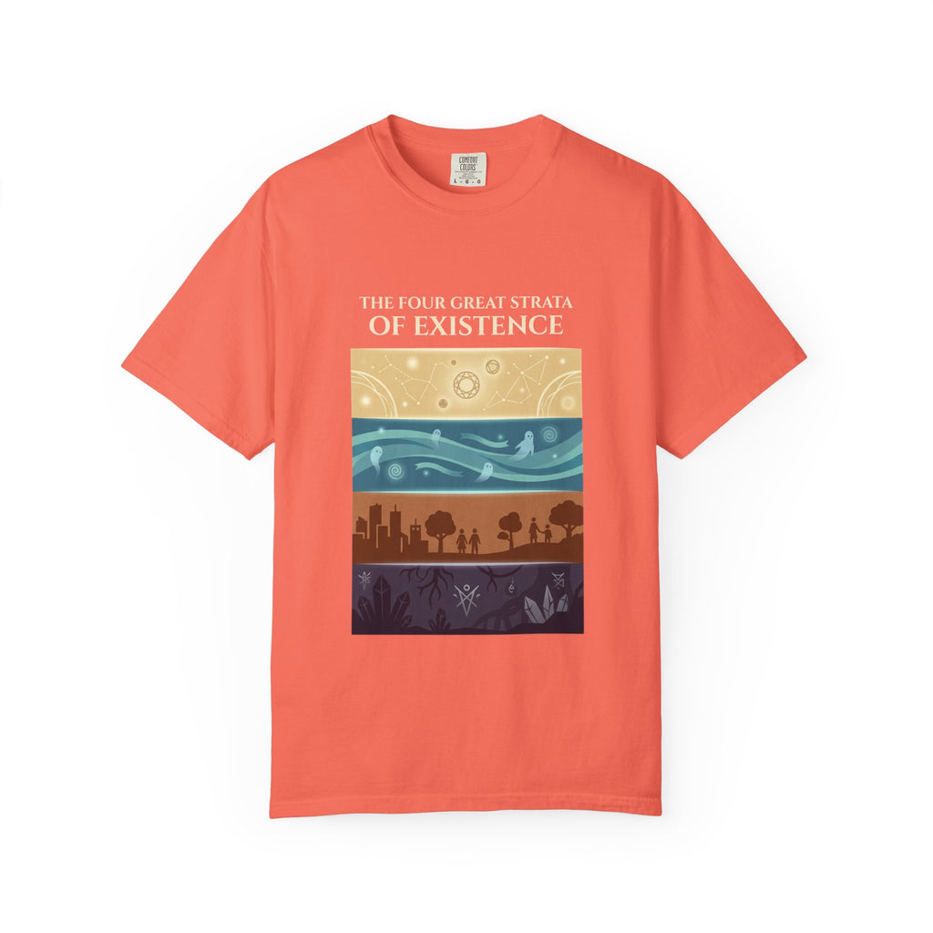 Desert to Night Sky Landscape T-Shirt | Vintage Garment-Dyed Graphic Tee by Printify