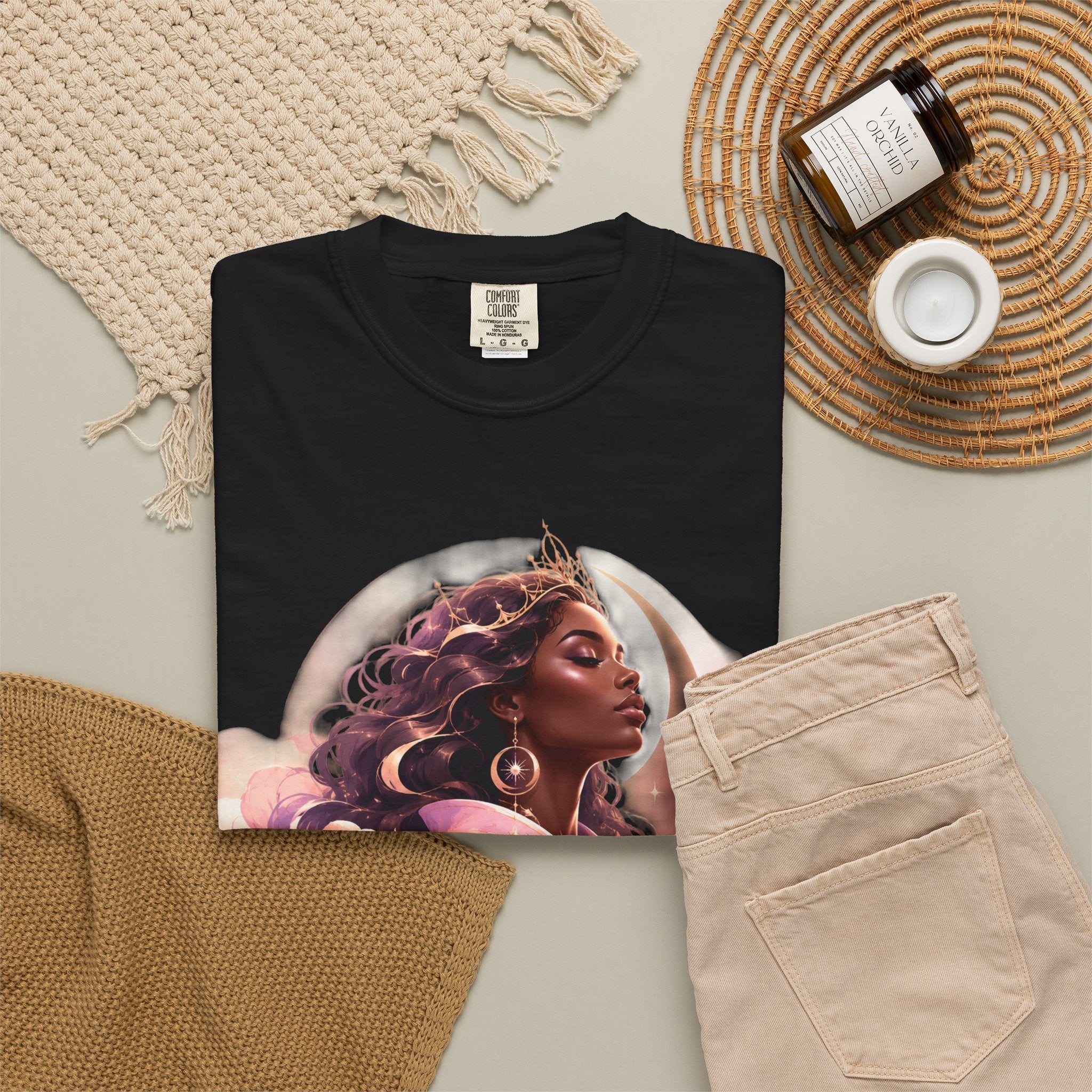 Power Runs Black graphic tee | Black woman portrait, Afro empowerment shirt by Power Runs Black