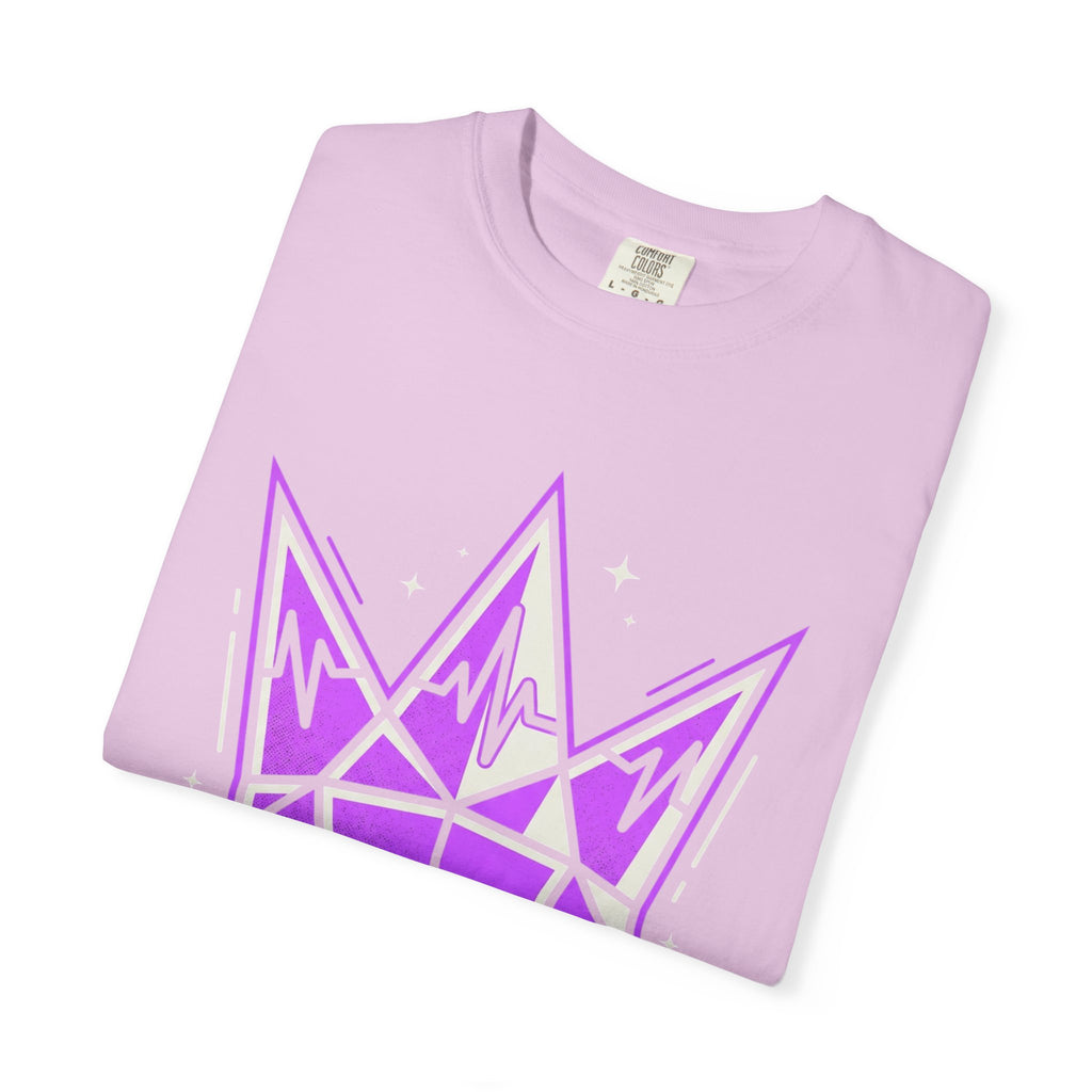 Power Runs Black PRB Crown Graphic T-Shirt — Purple Royal Crown Streetwear Tee by Power Runs Black