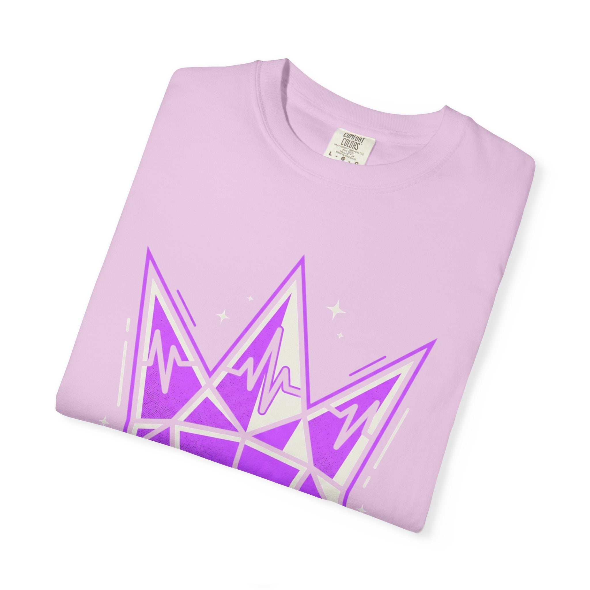 Power Runs Black PRB Crown Graphic T-Shirt — Purple Royal Crown Streetwear Tee by Power Runs Black