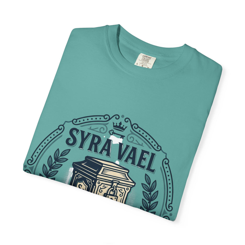 Power Runs Black PRB — Syra Vael Vintage Crest Tee by Power Runs Black