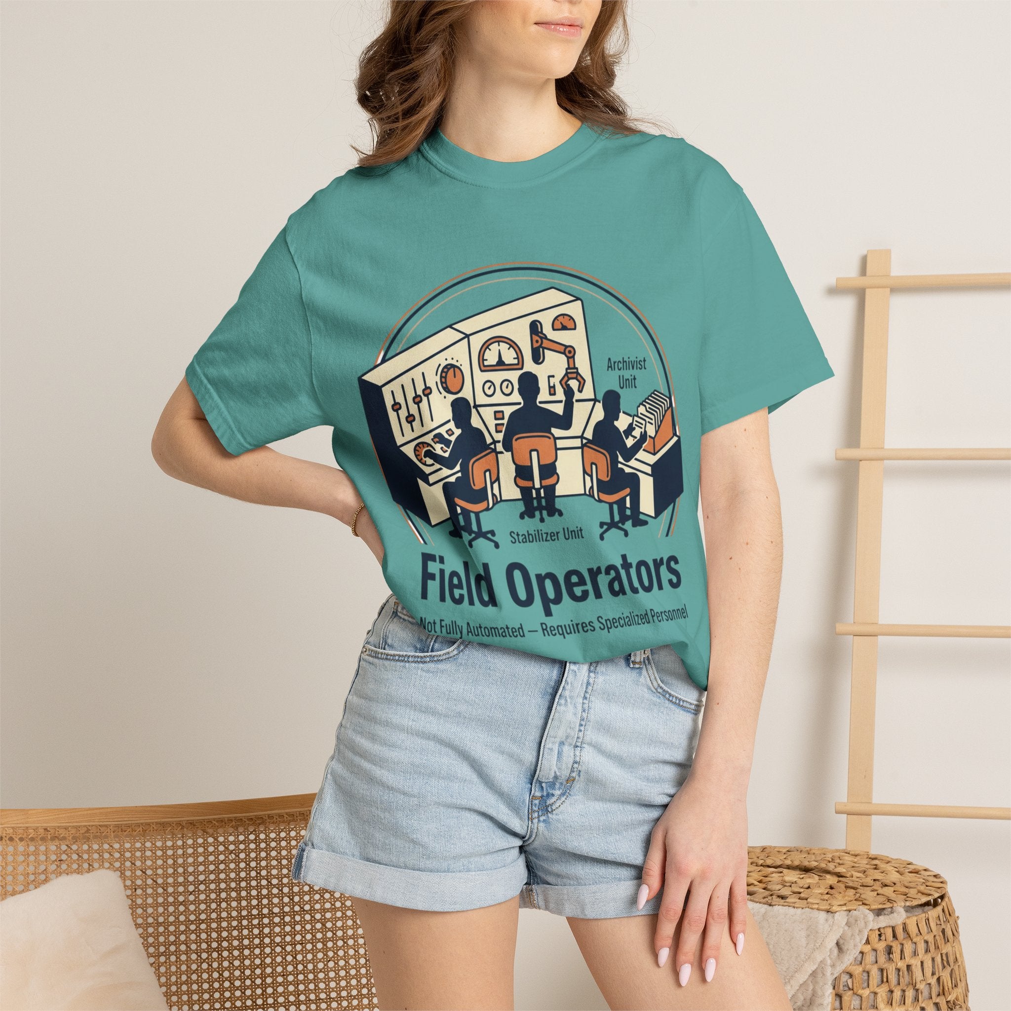 Power Runs Black PRB Field Operators T-Shirt — "Field Operators: Not Fully Automated — Requires Specialized Personnel" by Power Runs Black