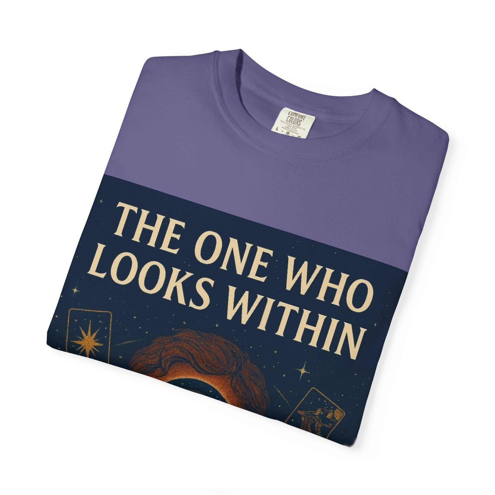 PRB Tarot Eye T-Shirt — "The One Who Looks Within" Mystical Graphic Tee by Power Runs Black