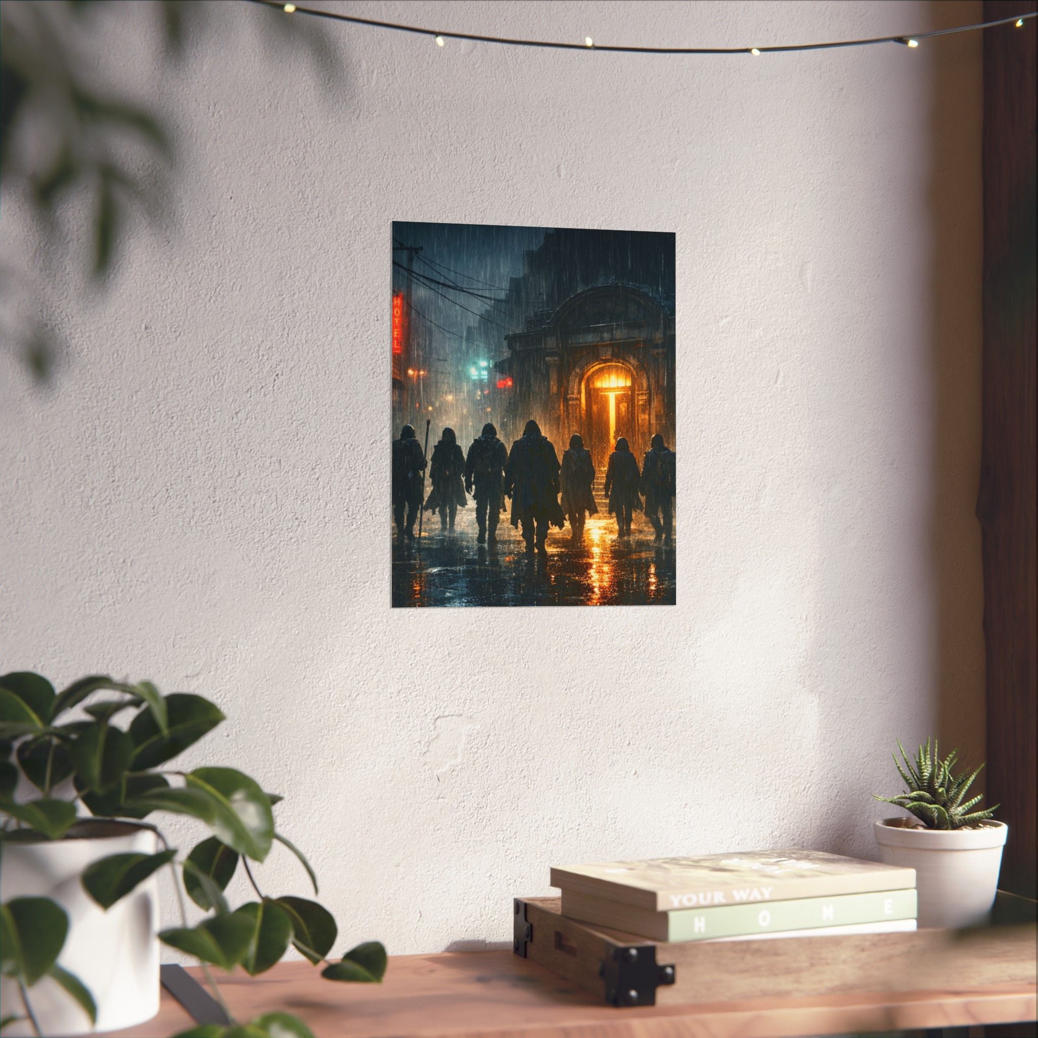 Power Runs Black PRB The Starbound Seven Matte Vertical Posters by Printify