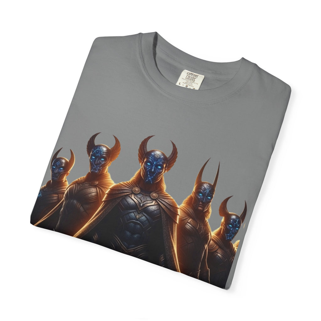 Power Runs Black PRB Dark Legion Graphic T-Shirt — Horned Warriors Fantasy Tee by Power Runs Black