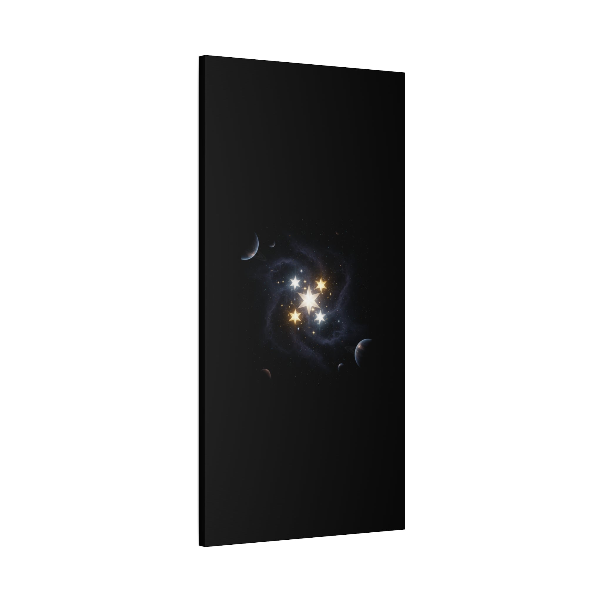 PRB Celestial Star Cluster Matte Canvas Print — Cosmic Planets Wall Art by Printify