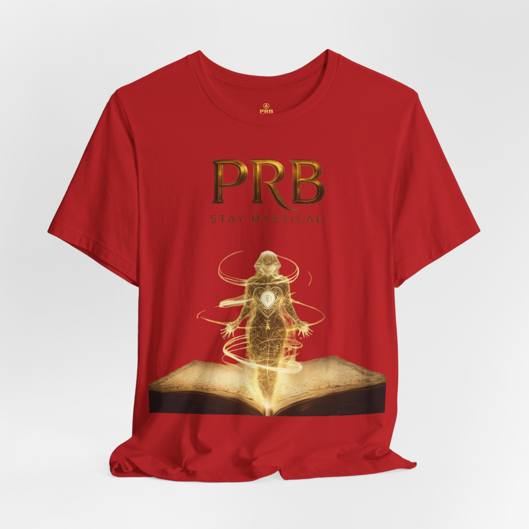 PRB Mystical Graphic Tee – "PRB Stay Mystical" Spiritual Book & Light Design by Power Runs Black