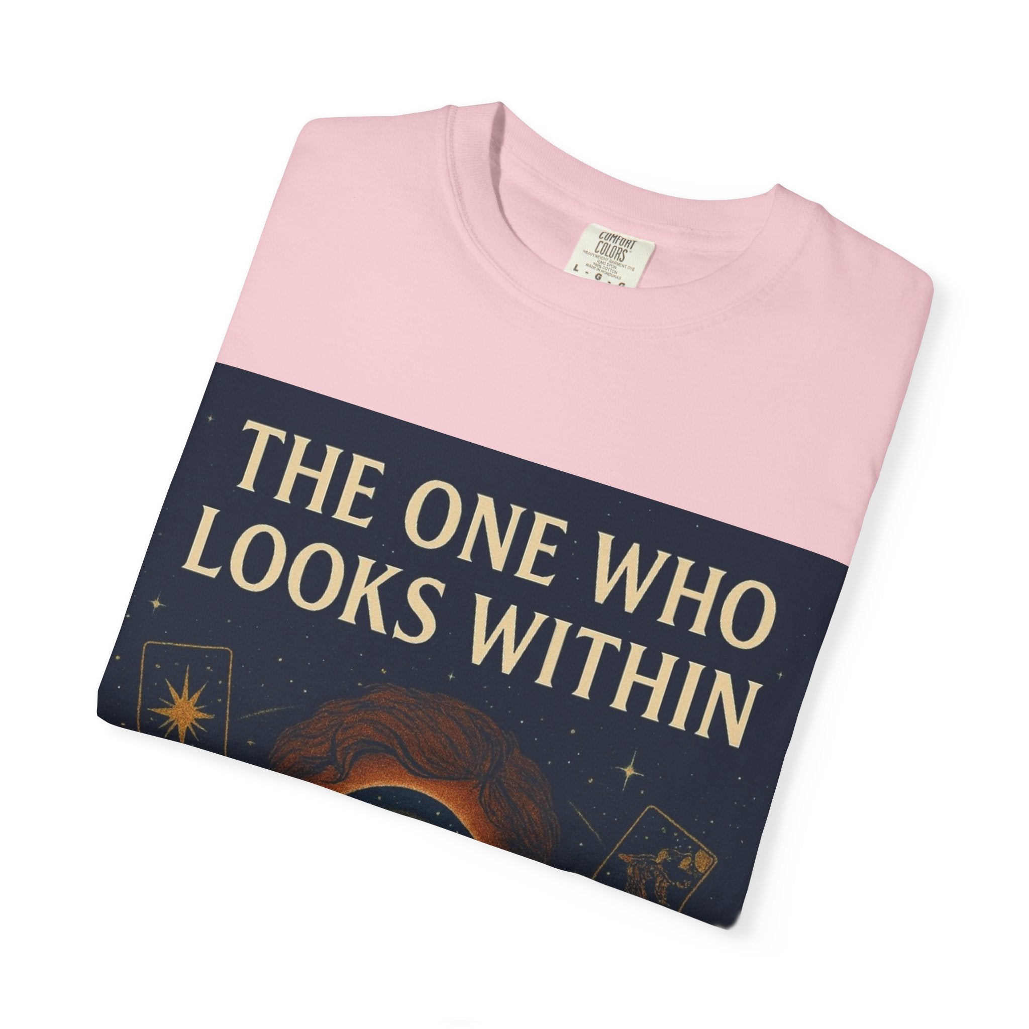 PRB Tarot Eye T-Shirt — "The One Who Looks Within" Mystical Graphic Tee by Power Runs Black