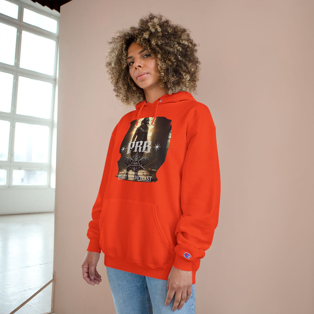 PRB Champion Hoodie — Vintage Tour Graphic Pullover by Power Runs Black