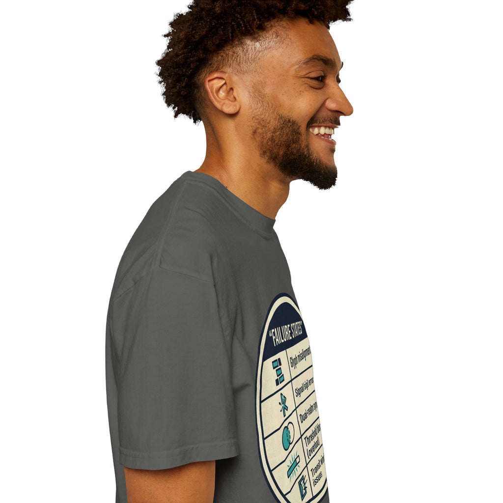 Power Runs Black PRB Failure States T-Shirt — Sci‑Fi Status Badge Graphic Tee by Printify