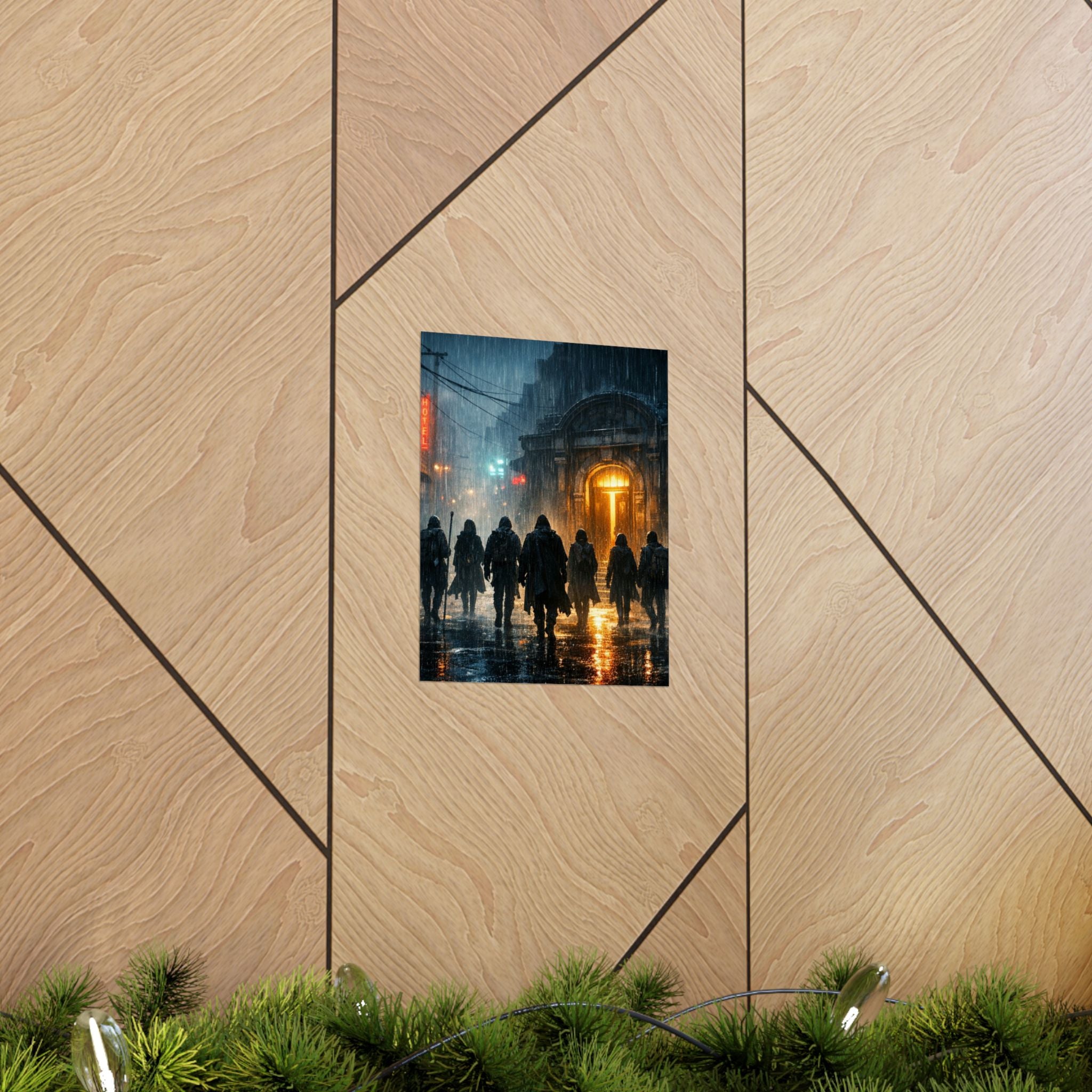 Power Runs Black PRB The Starbound Seven Matte Vertical Posters by Printify