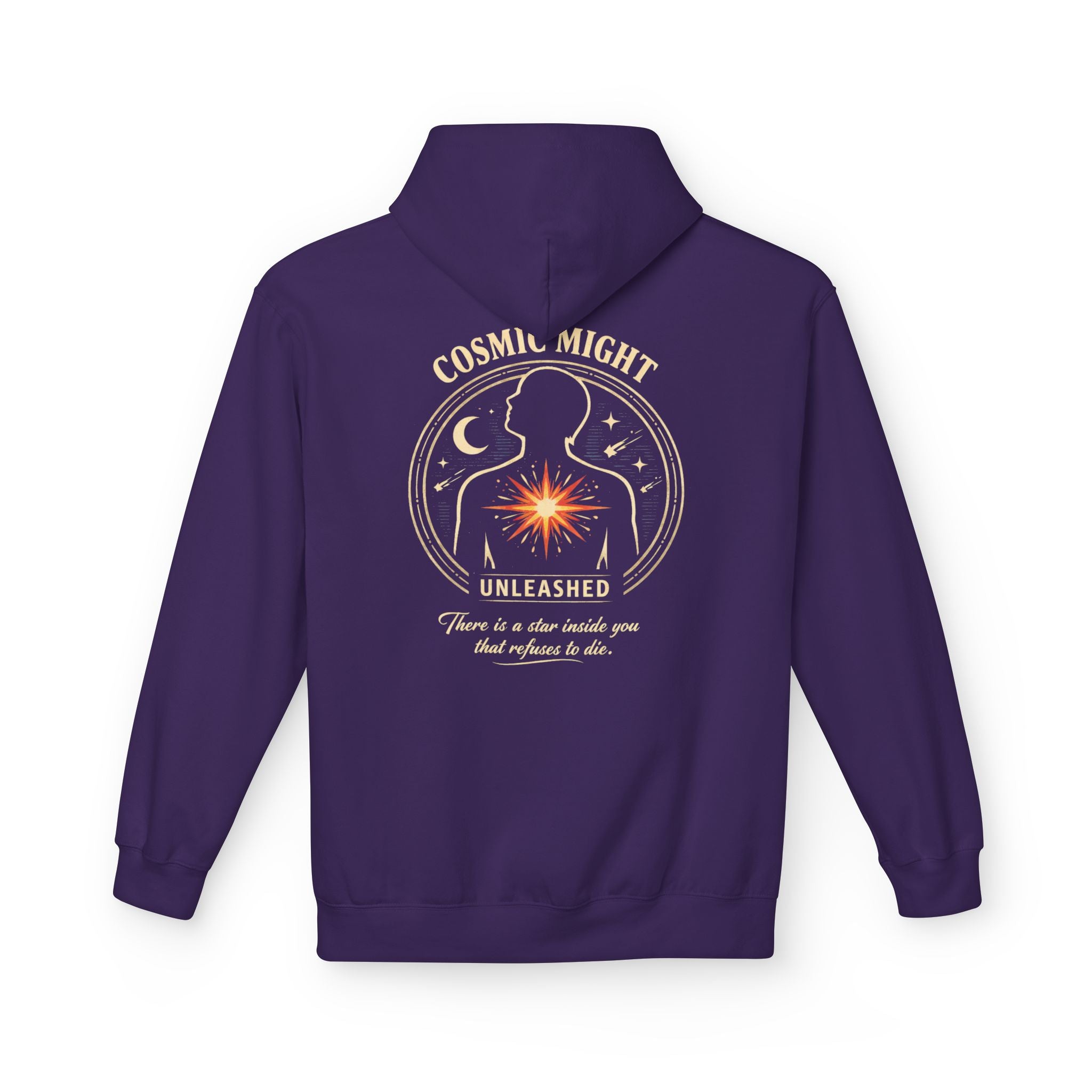 PRB Starforged Flex Cosmic Might Unleashed Hoodie — Unleashed Starburst Graphic Pullover by Power Runs Black
