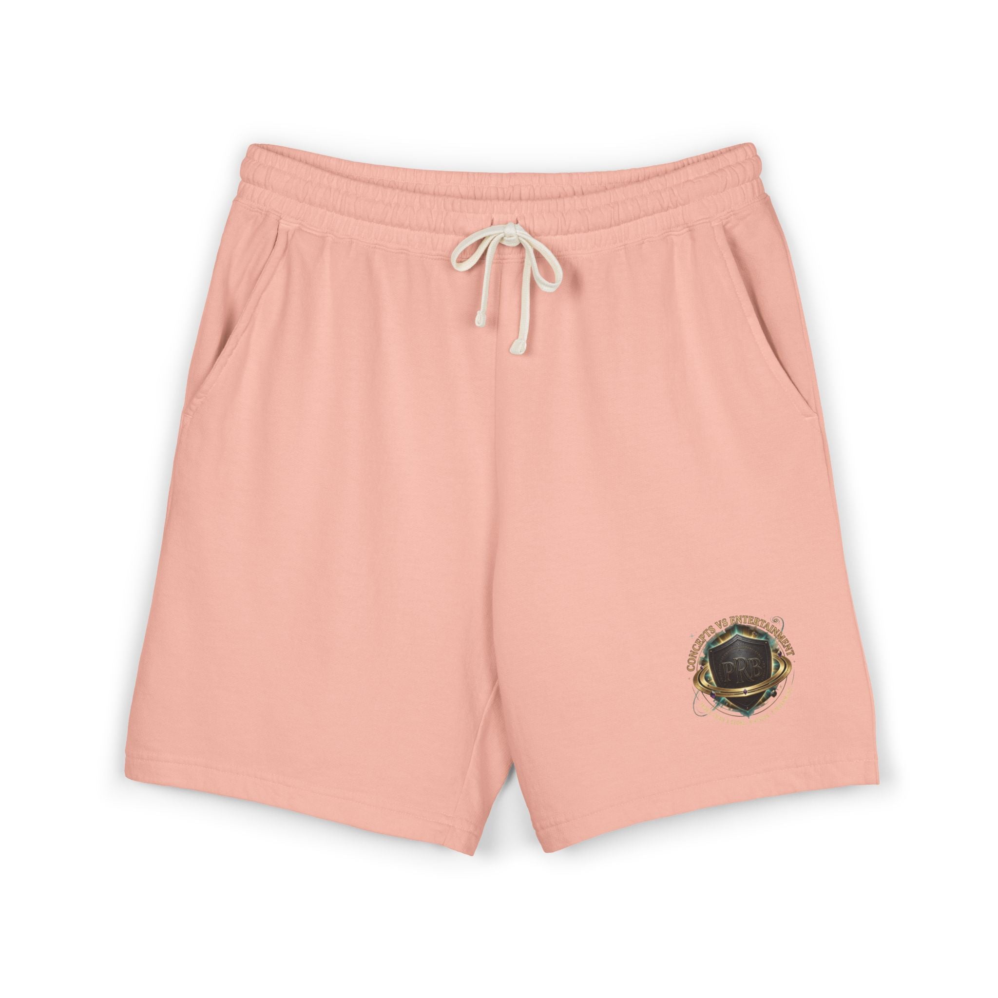 Printify PRB Fleece Sweat Shorts — Vintage Crest Pocket Graphic - Trousers