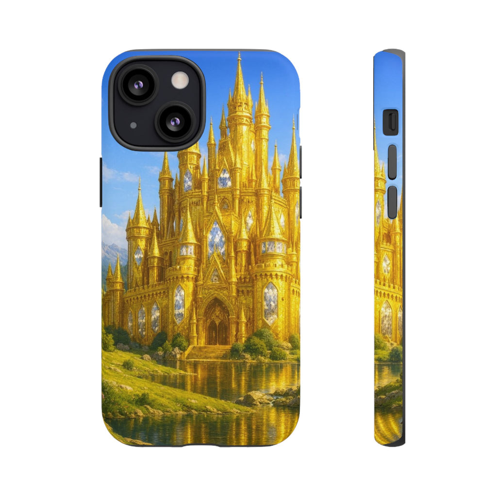 PRB Golden Castle iPhone Case | Fantasy Palace Phone Case by Power Runs Black