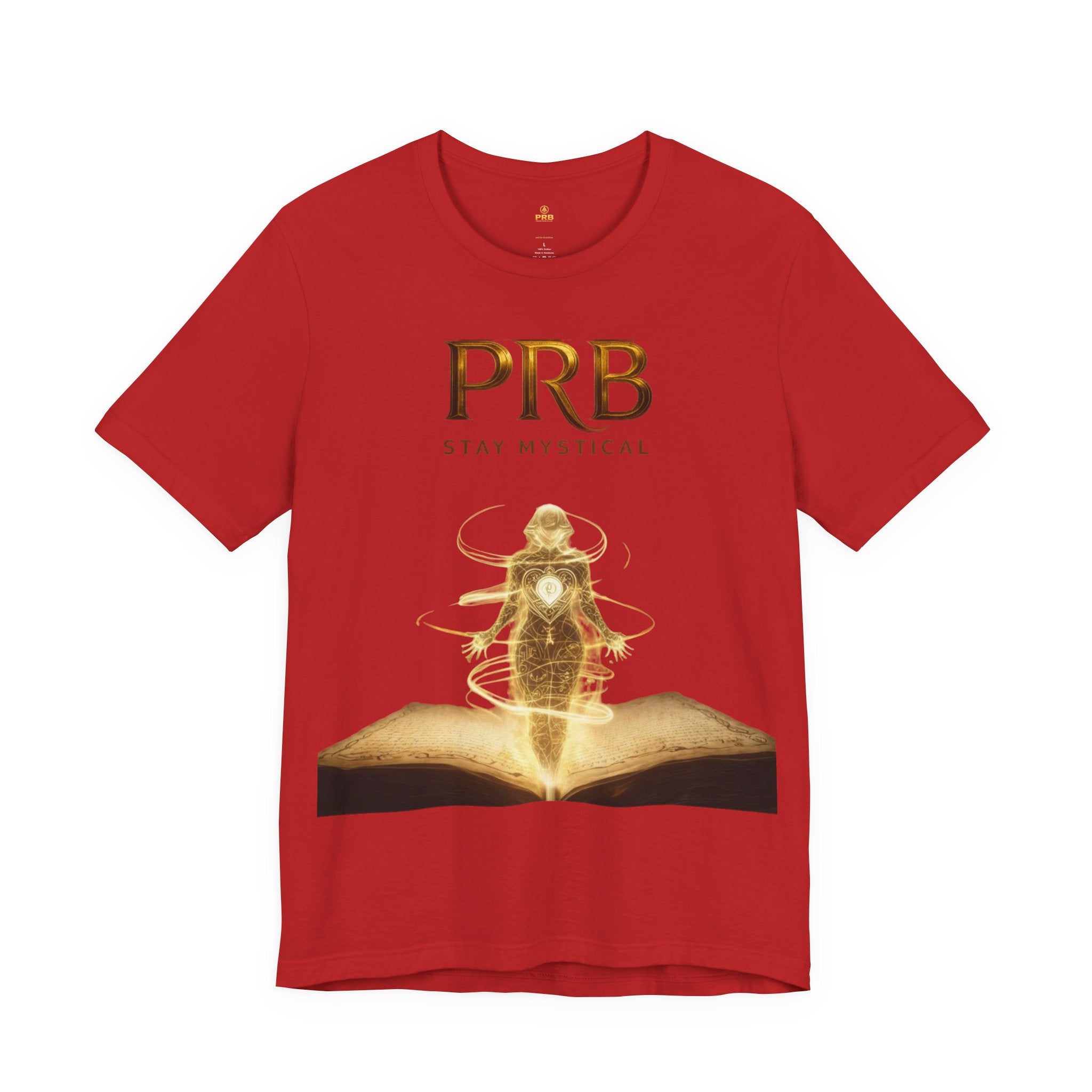PRB Mystical Graphic Tee – "PRB Stay Mystical" Spiritual Book & Light Design by Power Runs Black