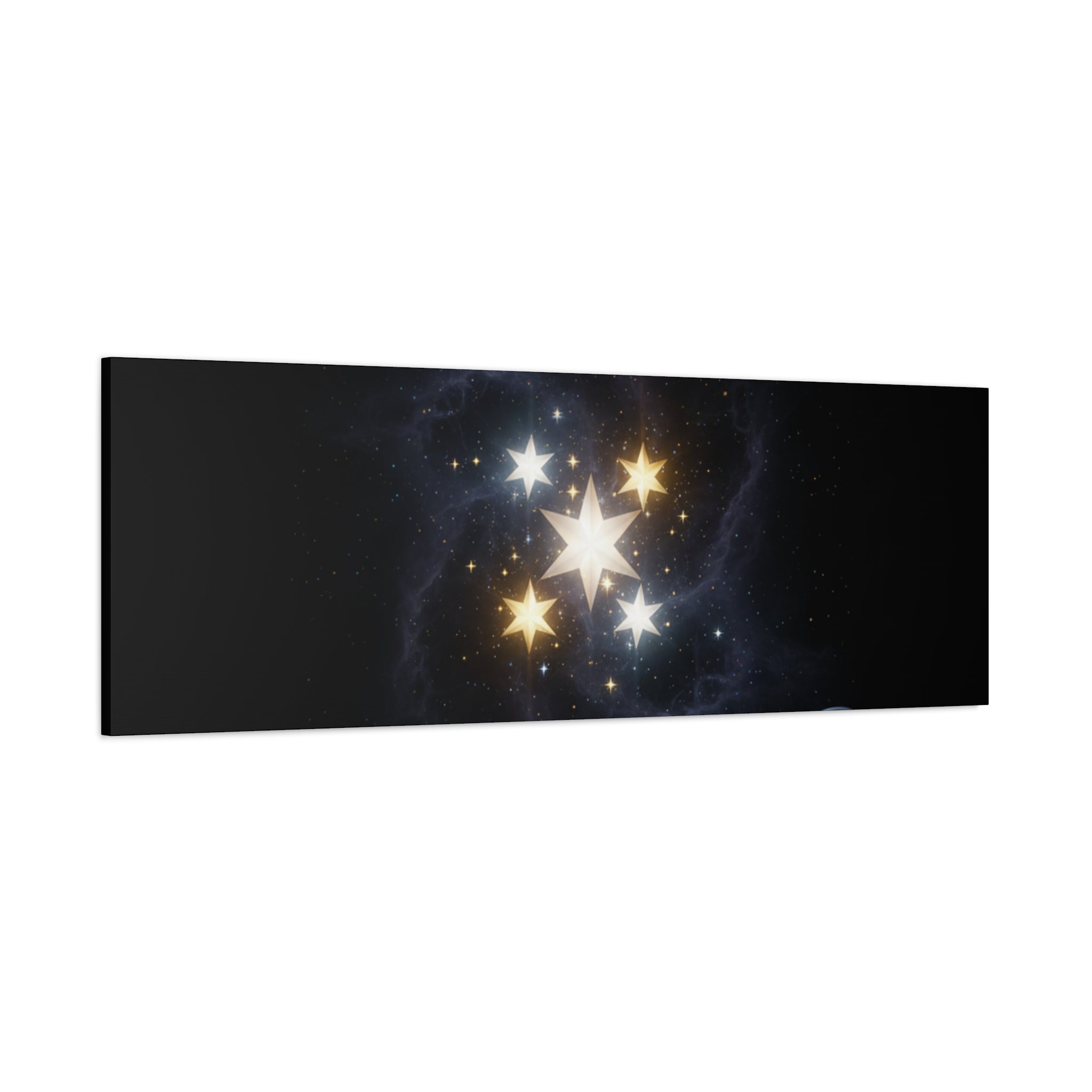 Power Runs Black PRB Glowing Star Constellation Canvas by Power Runs Black