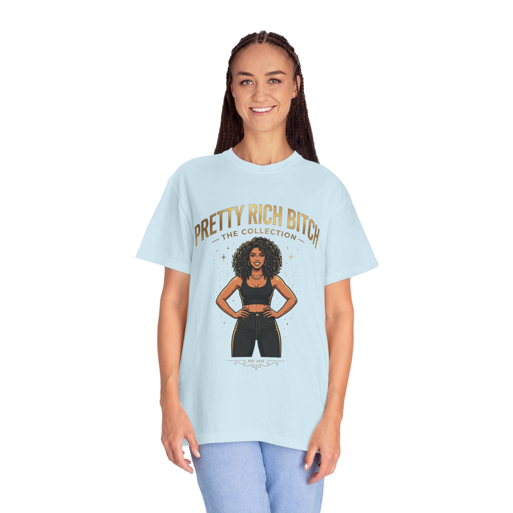 Pretty Rich Bitch The Collection by PRB T-Shirt — Empowered Black Woman Graphic Tee by Power Runs Black