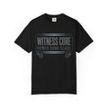 Printify PRB Witness Core Power Runs Black T-shirt | Tech Industrial Graphic Tee - T-Shirt