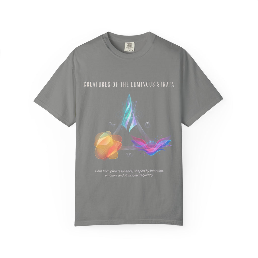 Black Abstract Watercolor T-Shirt | Vintage Garment-Dyed Graphic Tee by Printify