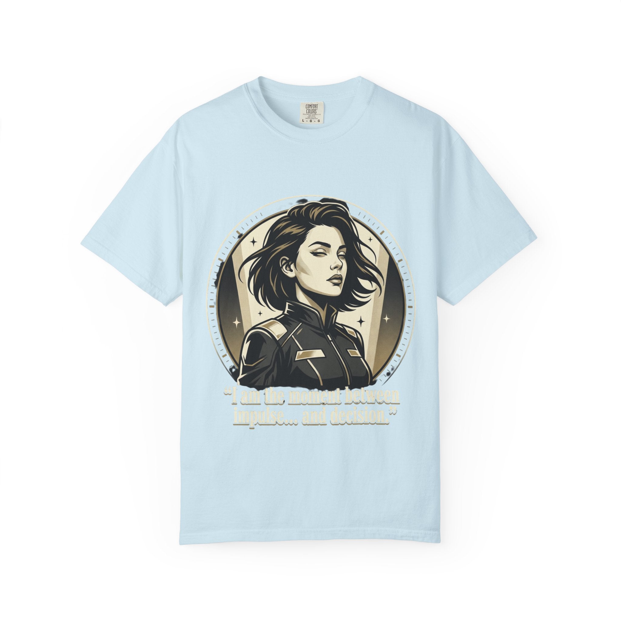 Power Runs Black Retro Space Captain Portrait T-Shirt — 'Fearless Commander' Graphic Tee by Power Runs Black