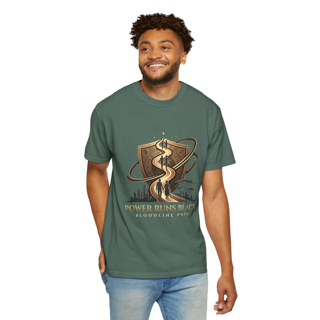 PRB Shield City Skyline Graphic T-Shirt | Serpent Emblem Streetwear Tee by Printify