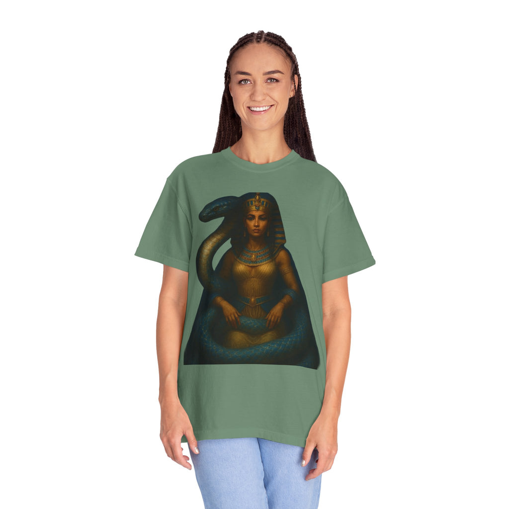 PRB Egyptian Goddess with Snake T-Shirt | Pharaoh Serpent Art Tee by Power Runs Black