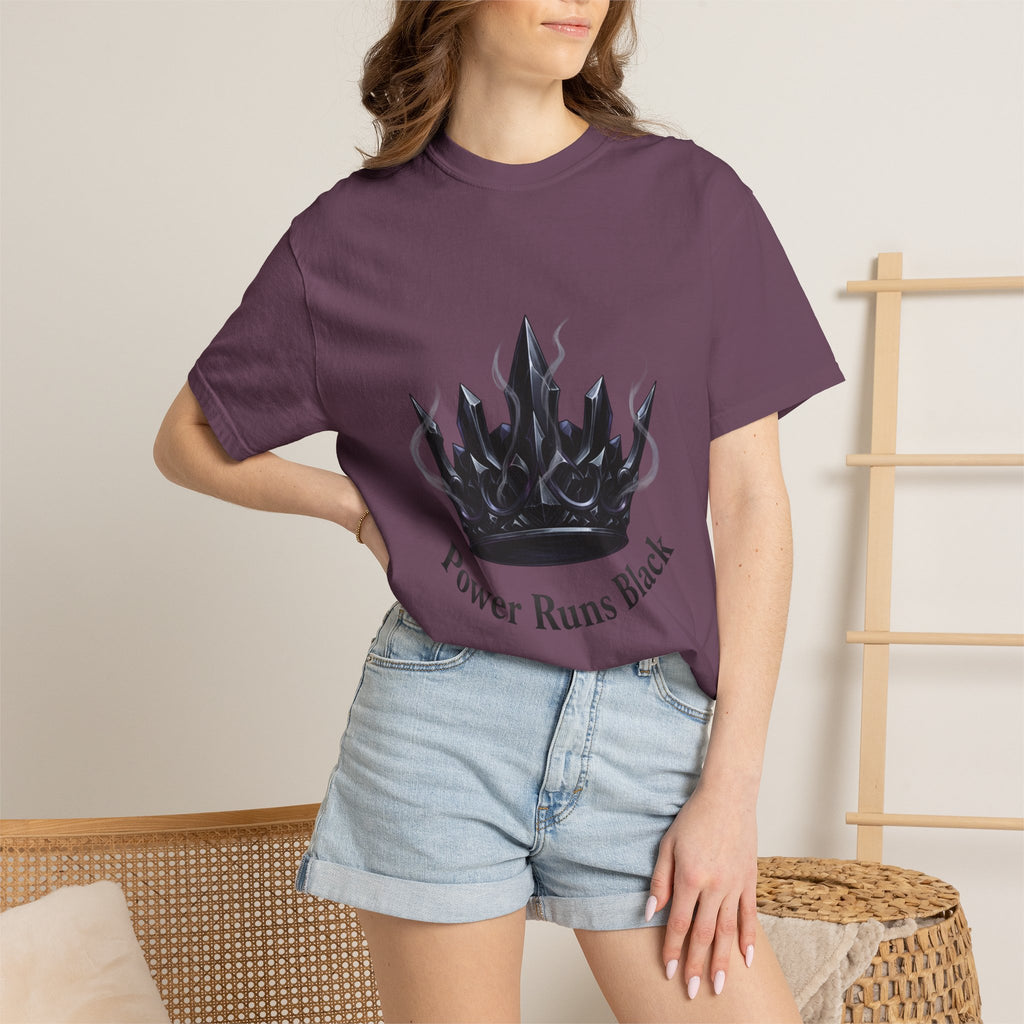 PRB Power Runs Black Crown Graphic T-Shirt by Power Runs Black