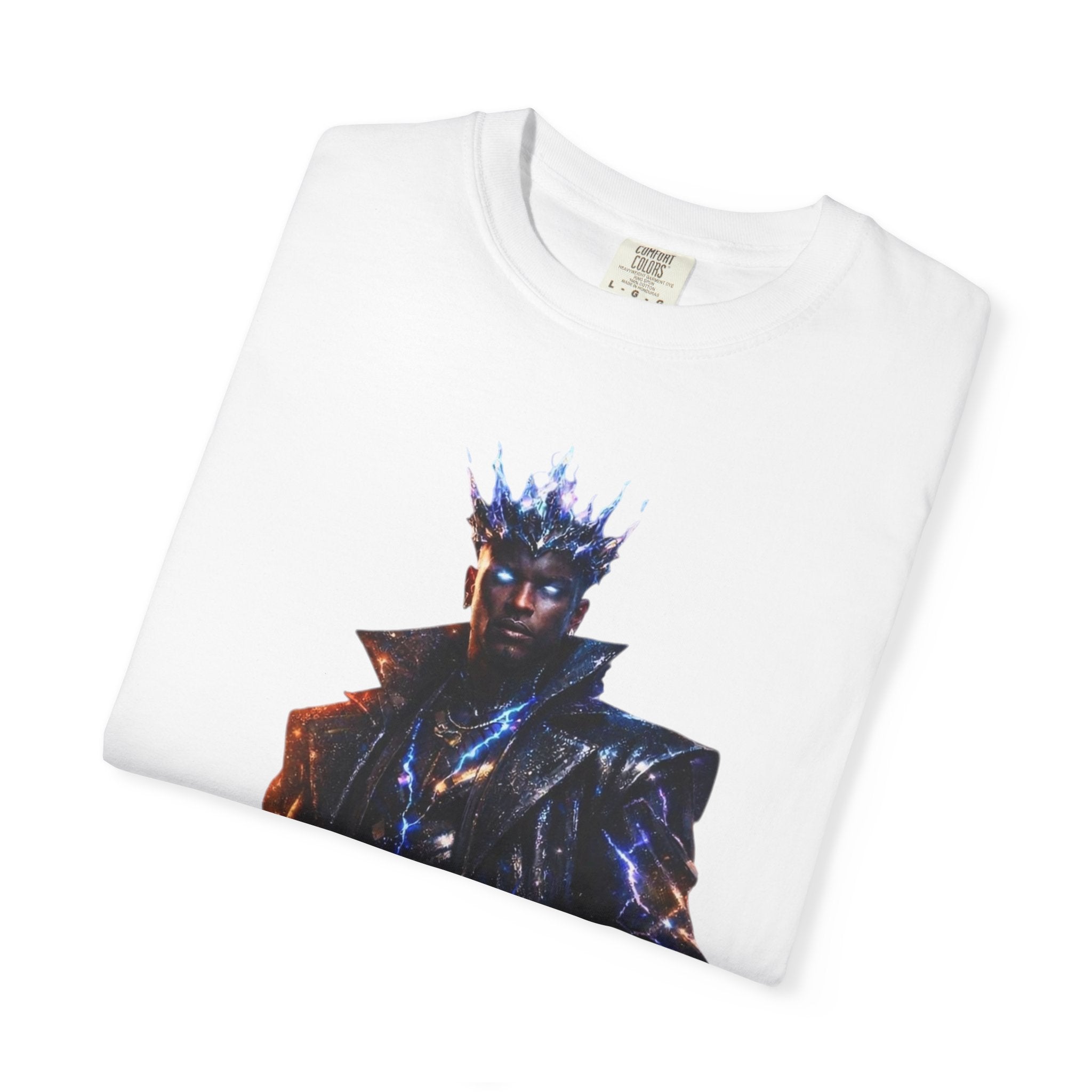 PRB Cosmic Might Unleashed T-shirt | Space Warrior Graphic Tee by Power Runs Black