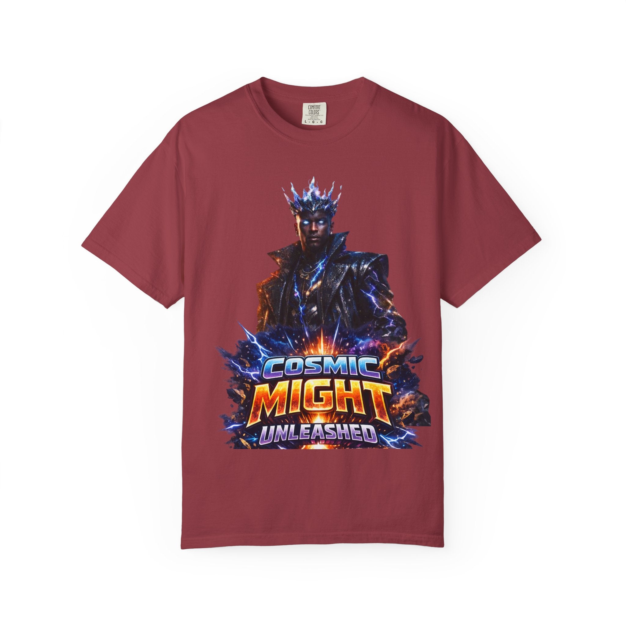 PRB Cosmic Might Unleashed T-shirt | Space Warrior Graphic Tee by Power Runs Black