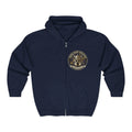 PRB Full-Zip Hoodie — Cosmic Night Unleashed Graphic by Power Runs Black