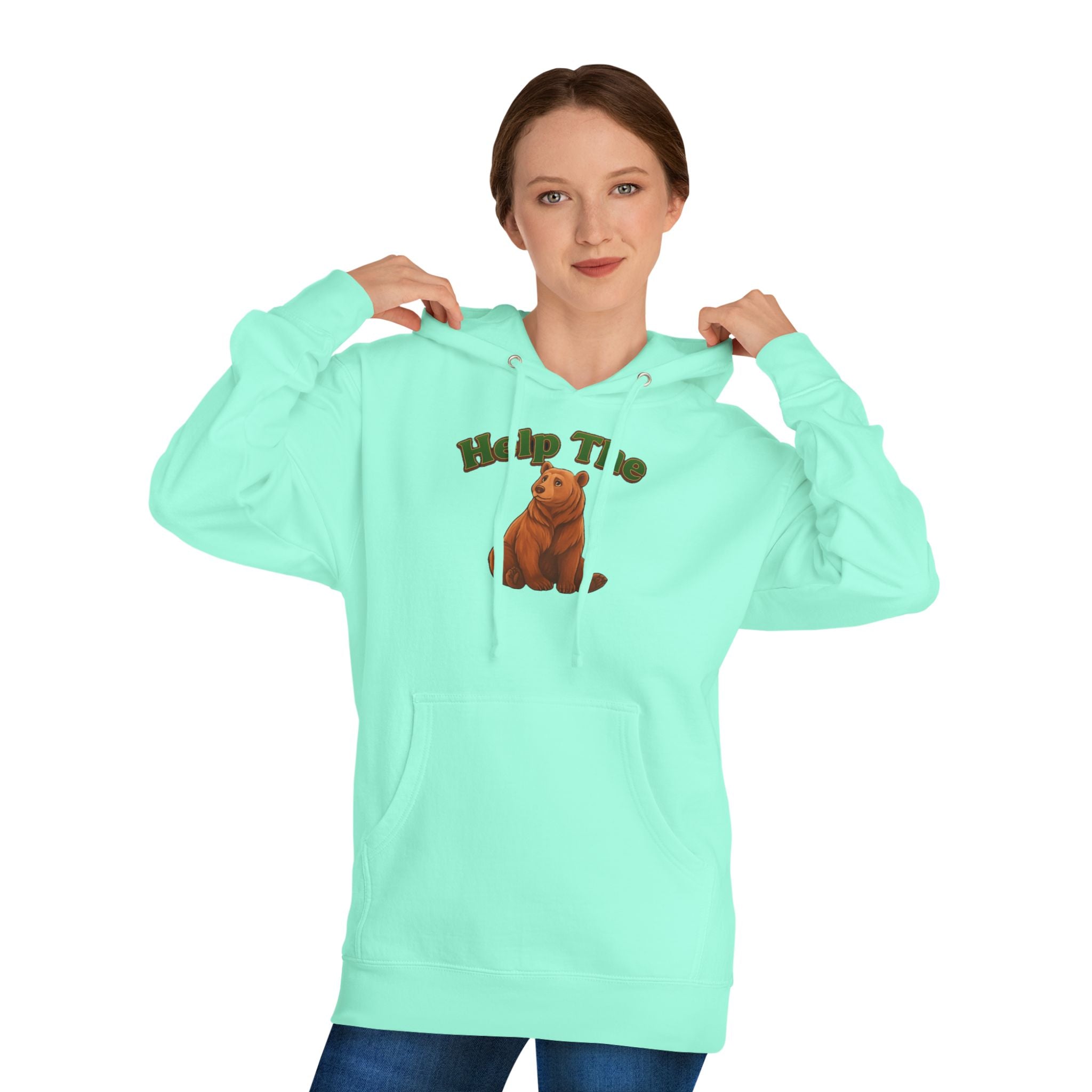 PRB "Don't Help Me Help The Bear" Graphic Hoodie by Power Runs Black