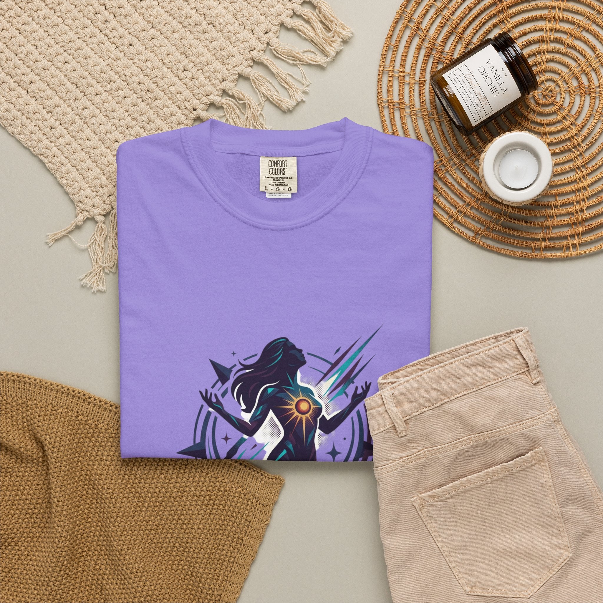 Power Runs Black PRB Ascension Graphic T-Shirt — Cosmic Silhouette Tee by Power Runs Black