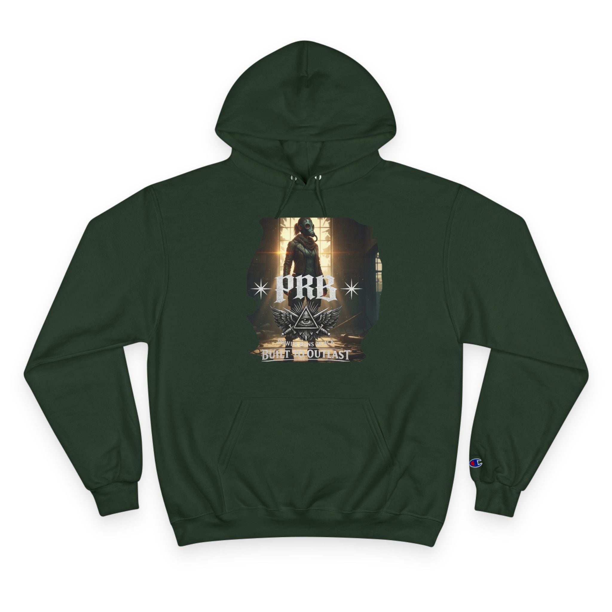 PRB Champion Hoodie — Vintage Tour Graphic Pullover by Power Runs Black