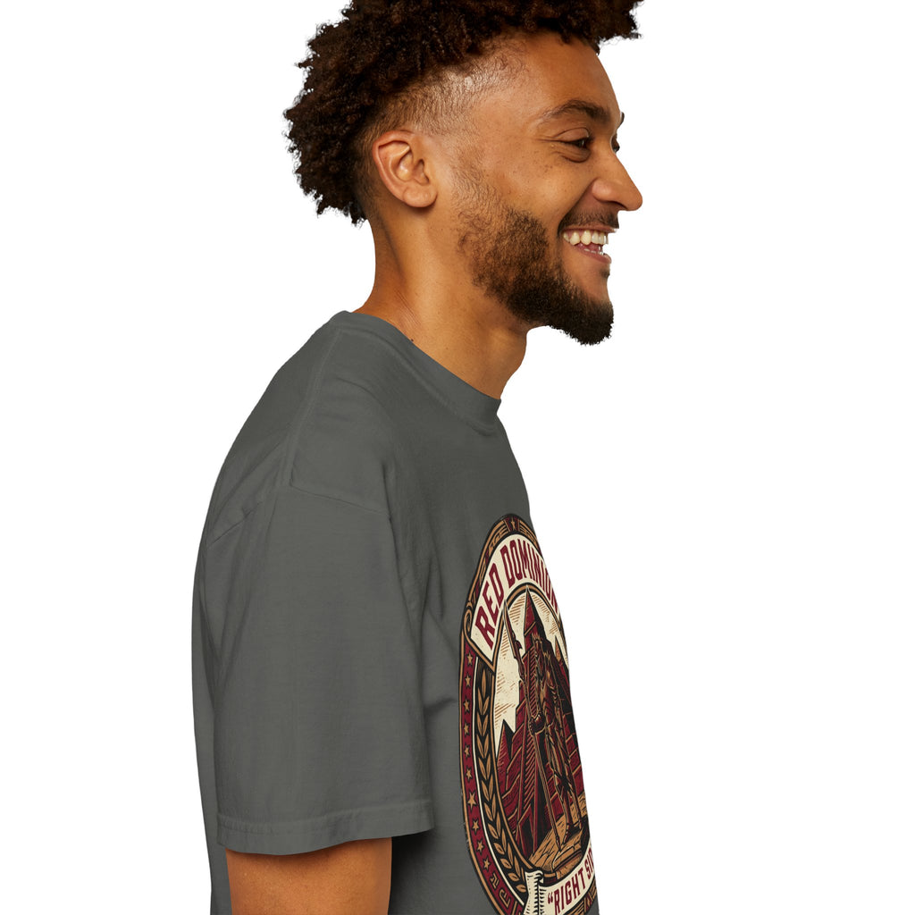 Power Runs Black PRB Red Dominion 'Right Side' Graphic T-Shirt by Power Runs Black