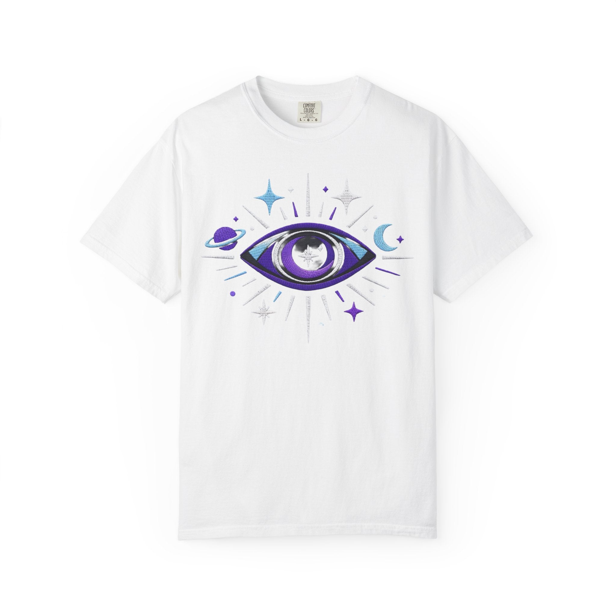 PRB Mystic All-Seeing Eye T-shirt | Cosmic Moon and Stars by Power Runs Black
