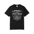 PRB Rebel Biker Crest T-Shirt | Vintage Motorcycle Emblem Tee by Power Runs Black