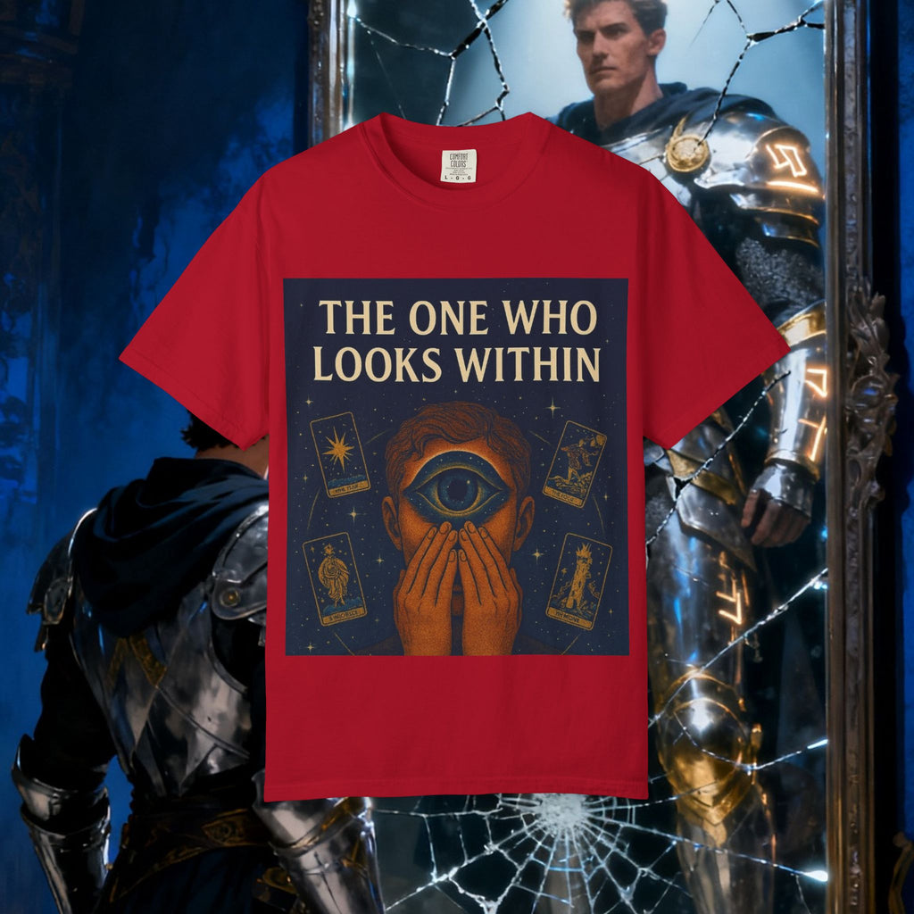 PRB Tarot Eye T-Shirt — "The One Who Looks Within" Mystical Graphic Tee by Power Runs Black